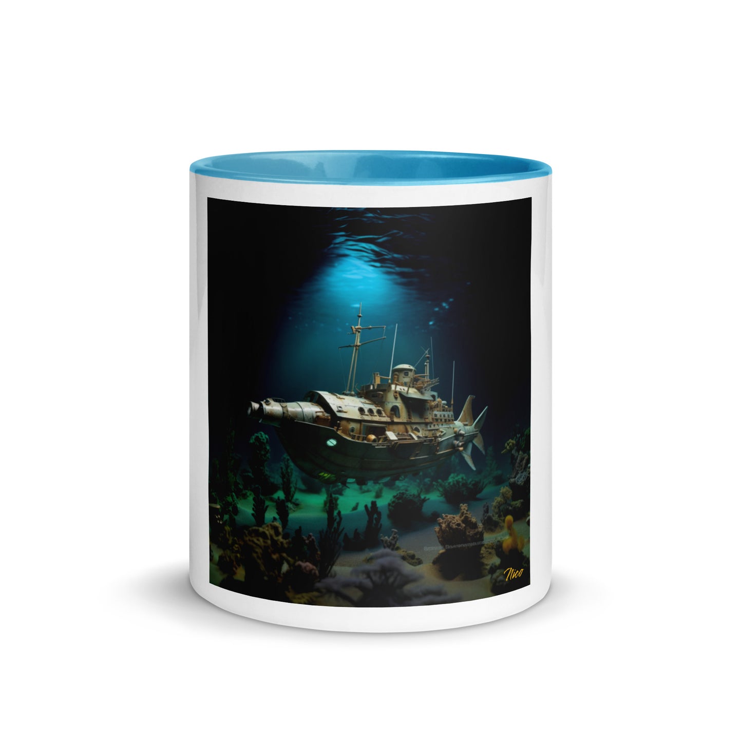 20,000 Leagues Under The Sea Series Print #7 - Mug with Color Inside