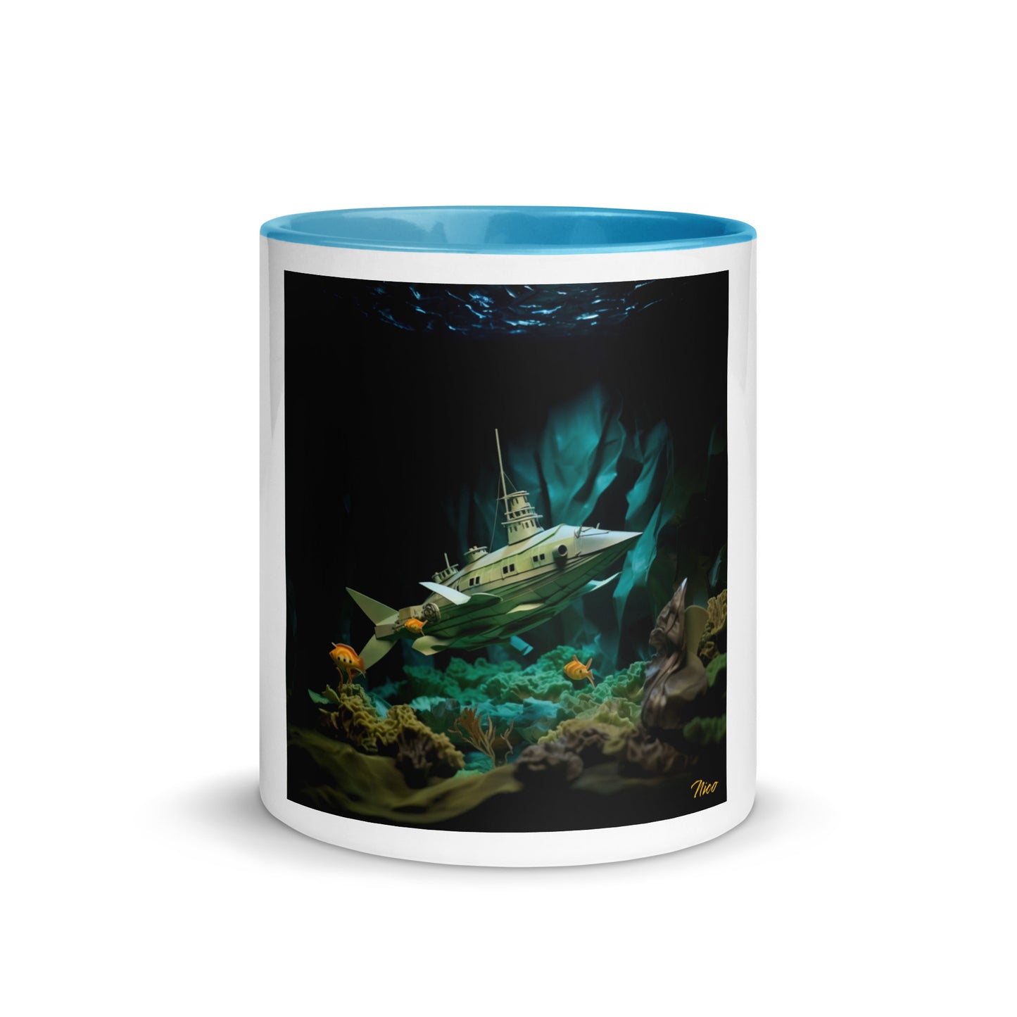 20,000 Leagues Under The Sea Series Print #8 - Mug with Color Inside