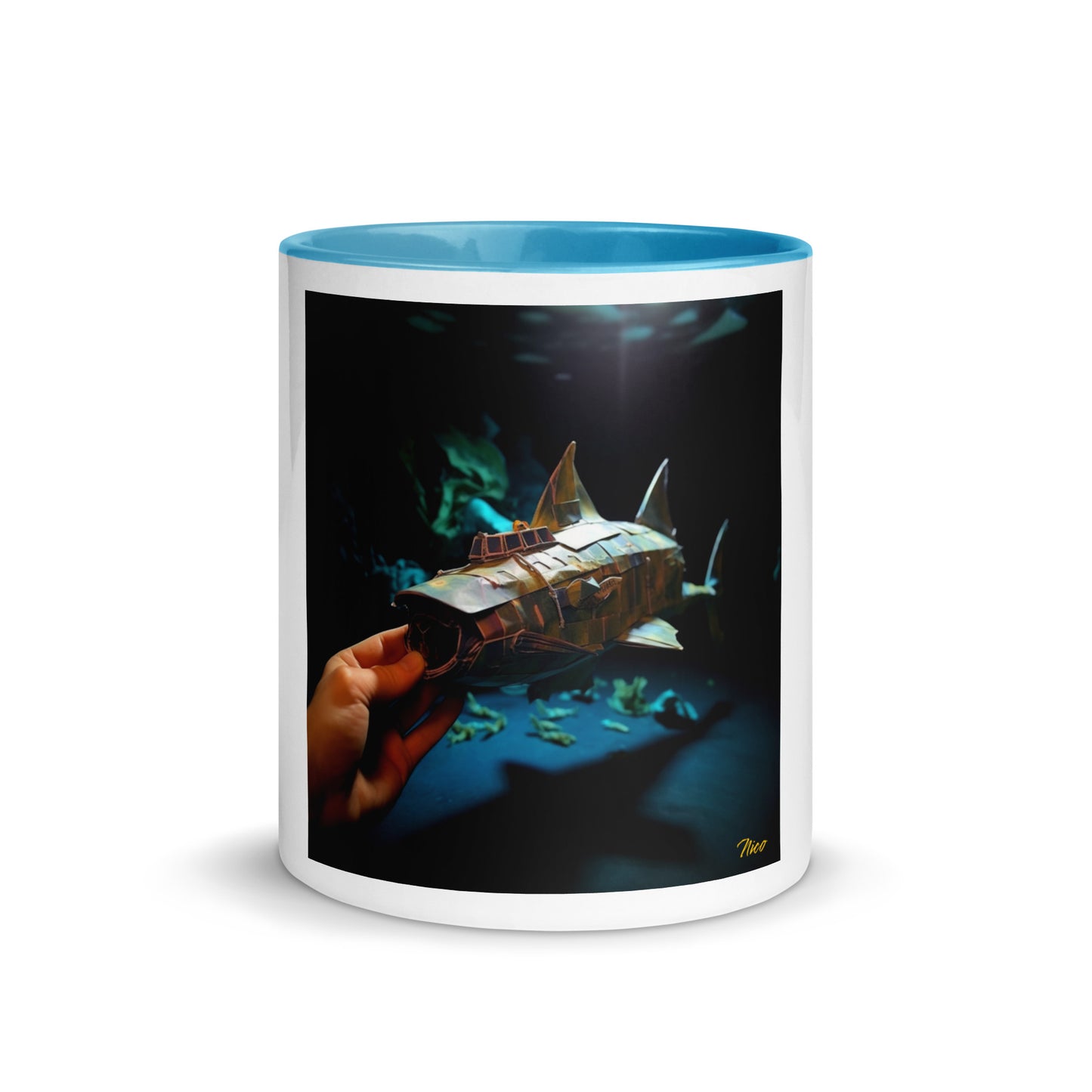 20,000 Leagues Under The Sea Series Print #4 - Mug with Color Inside