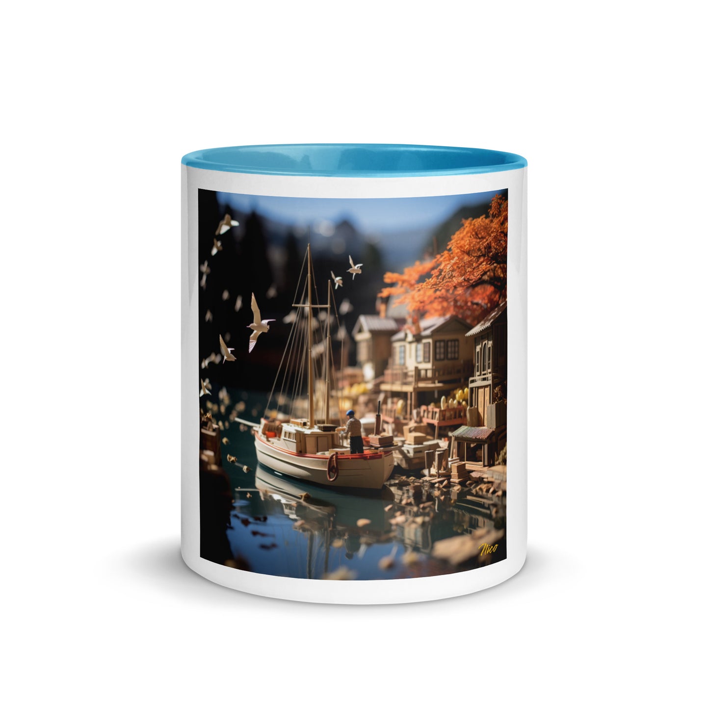 On The Docks By The Bay Series Print #1 - Mug with Color Inside