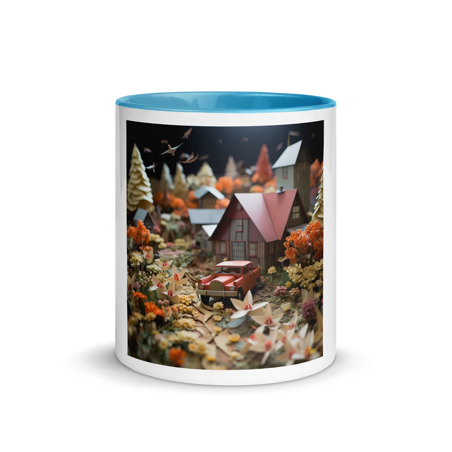 Meadow By The Farm Series Print #2 - Mug with Color Inside