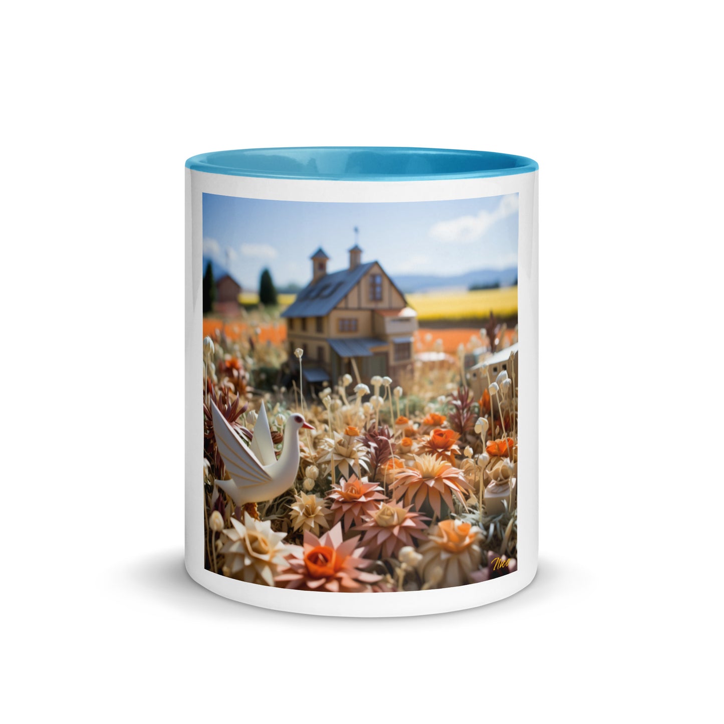 Meadow By The Farm Series Print #9 - Mug with Color Inside