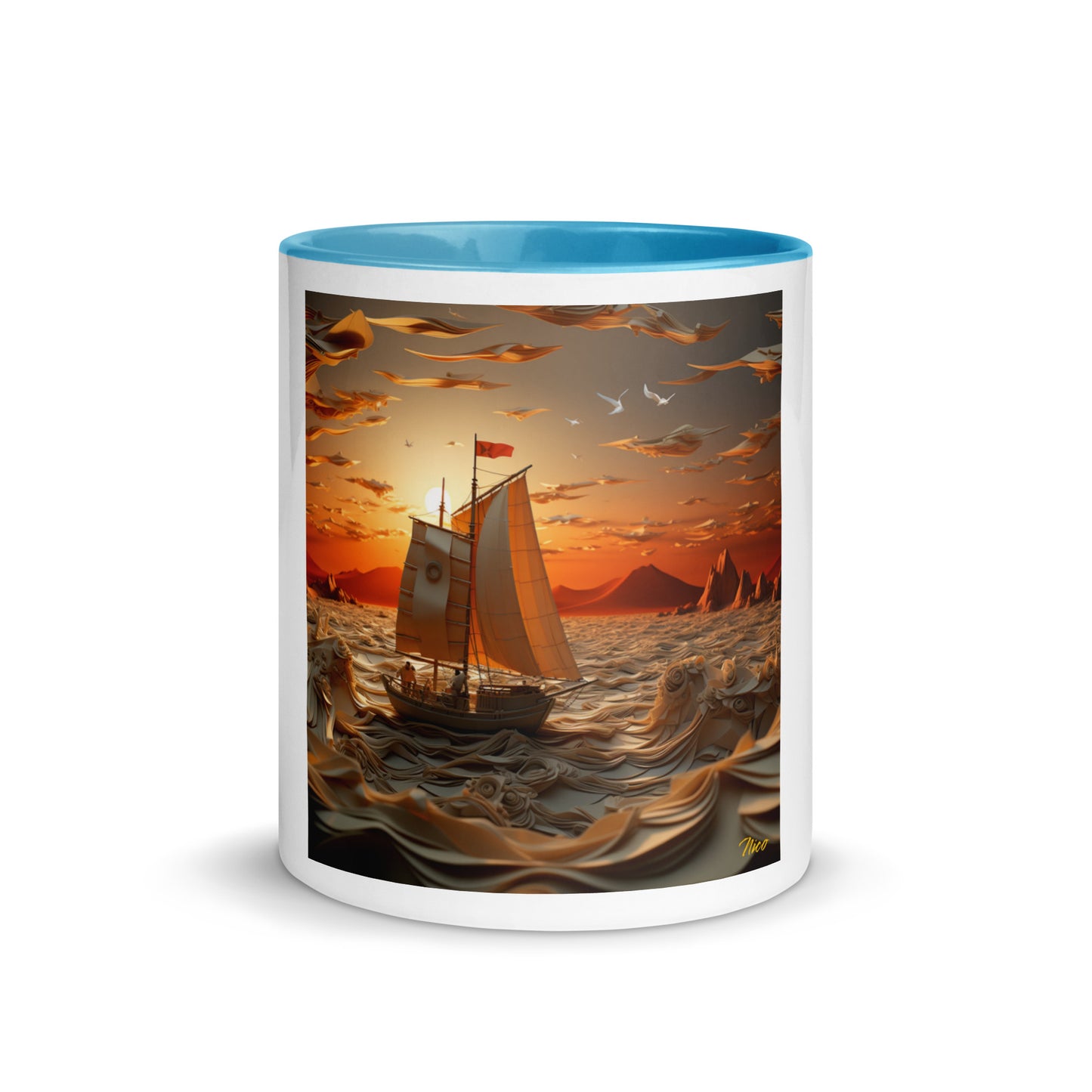 Into The Sunset Series Print #7 - Mug with Color Inside