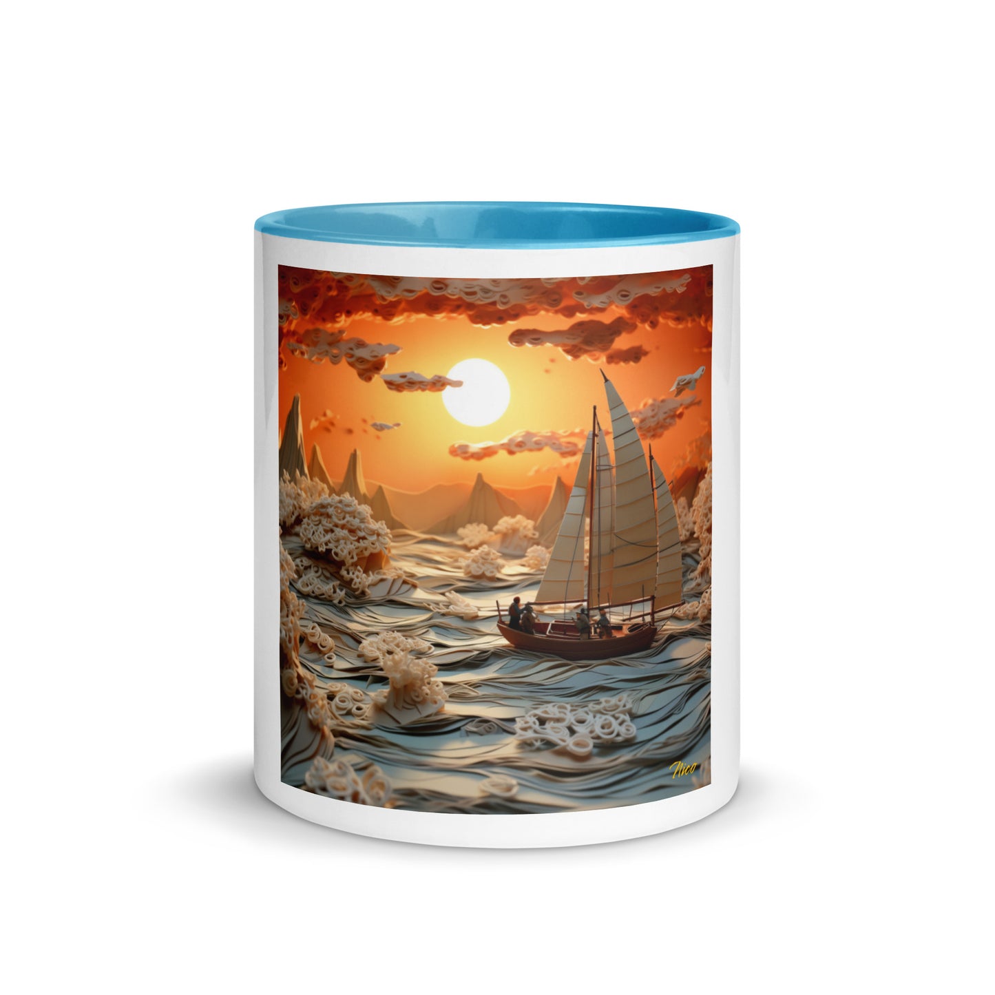 Into The Sunset Series Print #8 - Mug with Color Inside