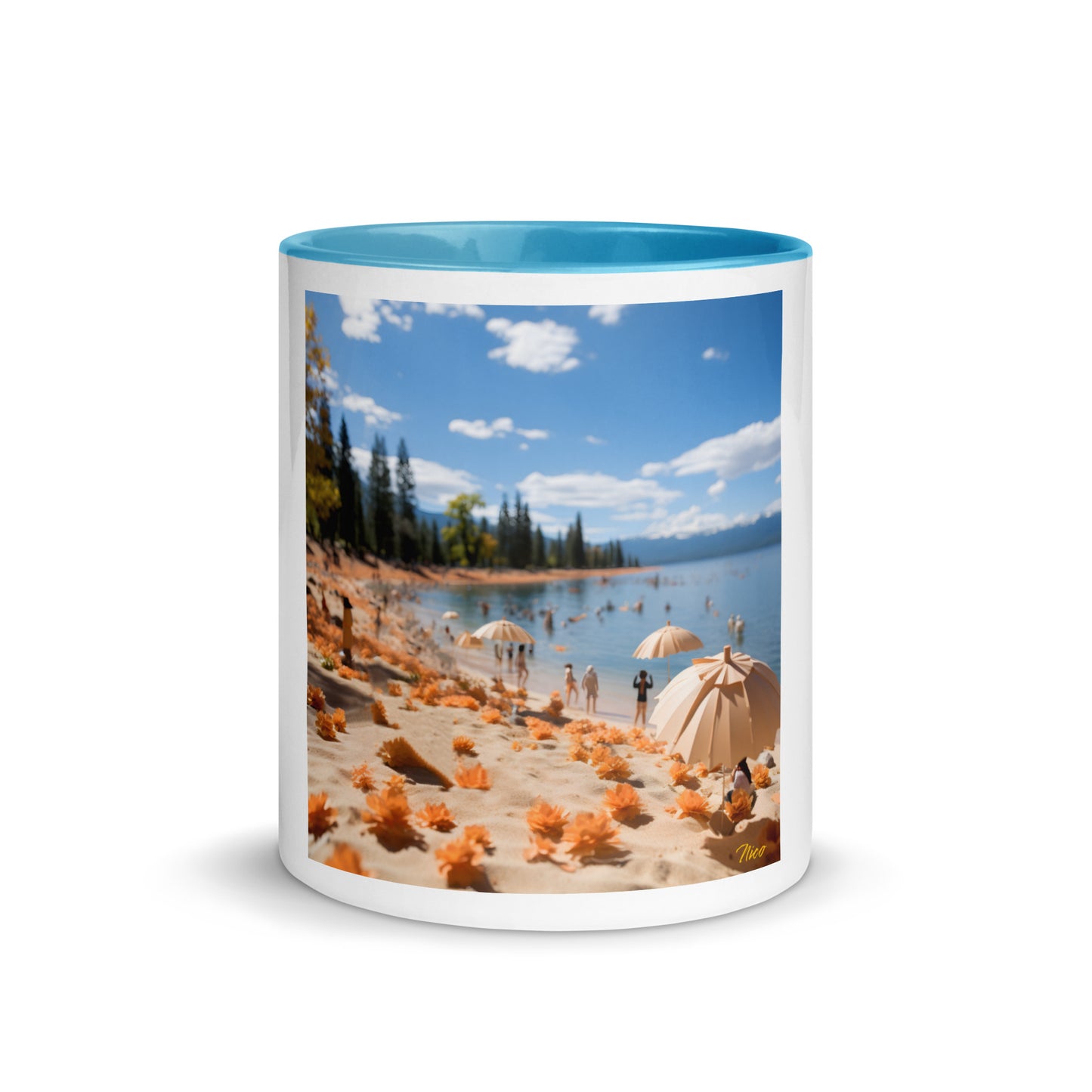 Atop The Mountain Lakeshore Series Print #8 - Mug with Color Inside