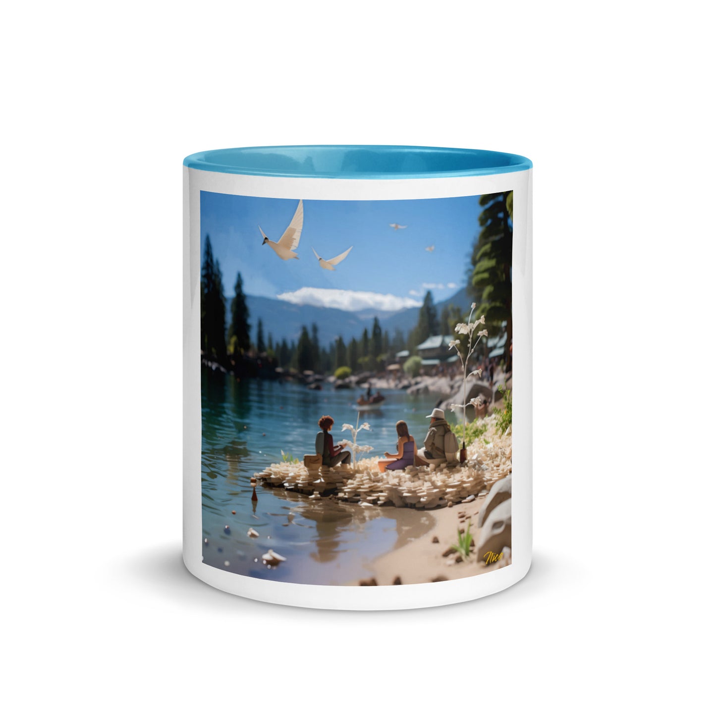 Atop The Mountain Lakeshore Series Print #7 - Mug with Color Inside