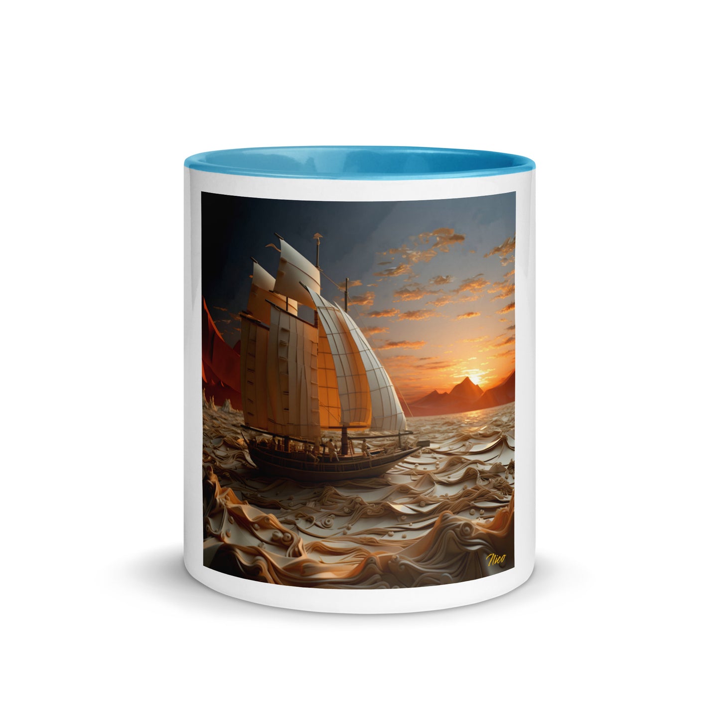 Into The Sunset Series Print #1 - Mug with Color Inside