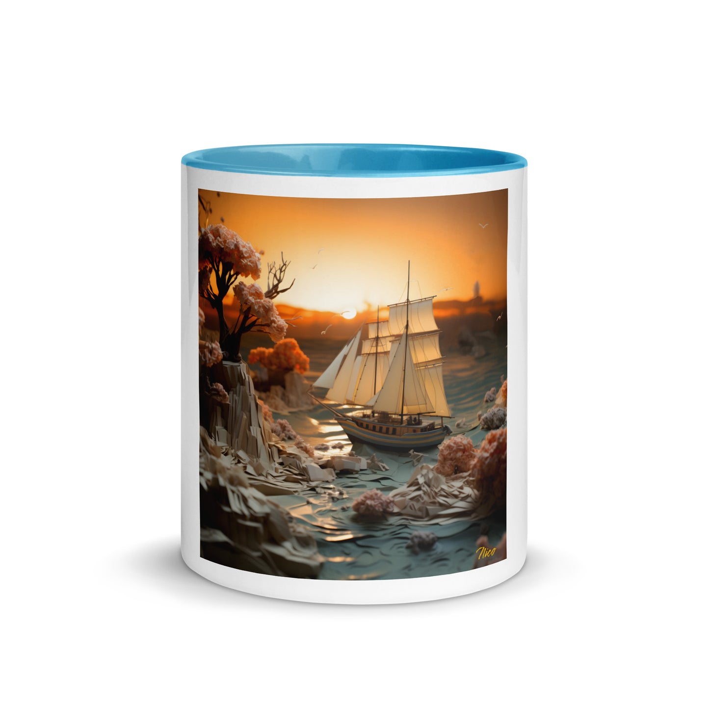 Into The Sunset Series Print #3 - Mug with Color Inside