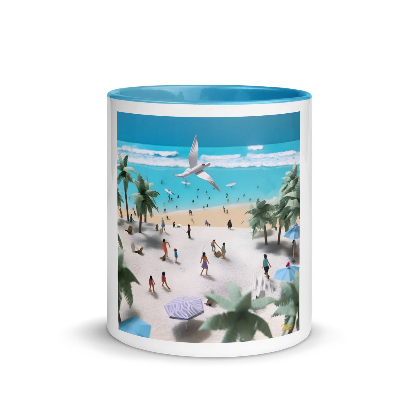 By The Seaside Series Print #5 - Mug with Color Inside