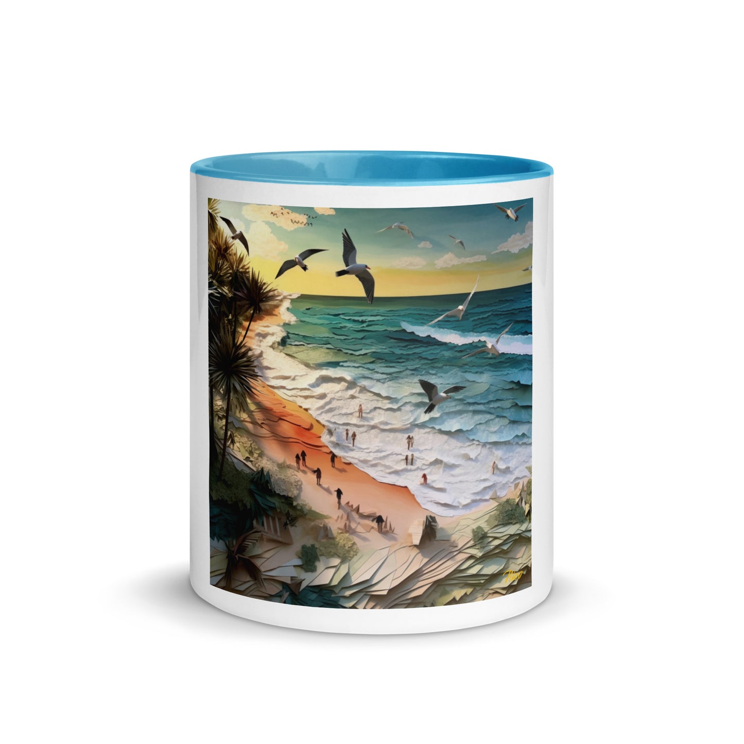 By The Seaside Series Print #6 - Mug with Color Inside