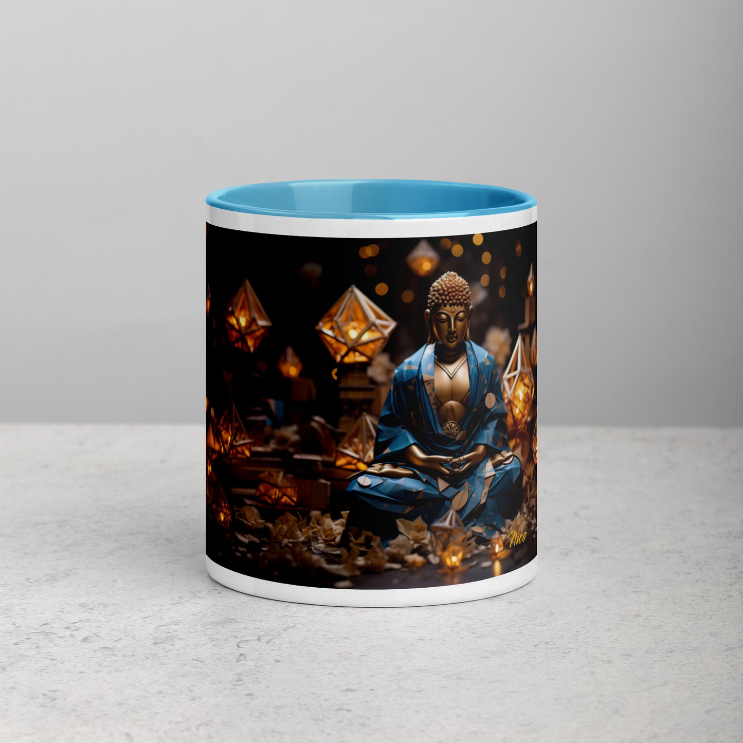 Ascending Buddha Series Print #3 - Mug with Color Inside