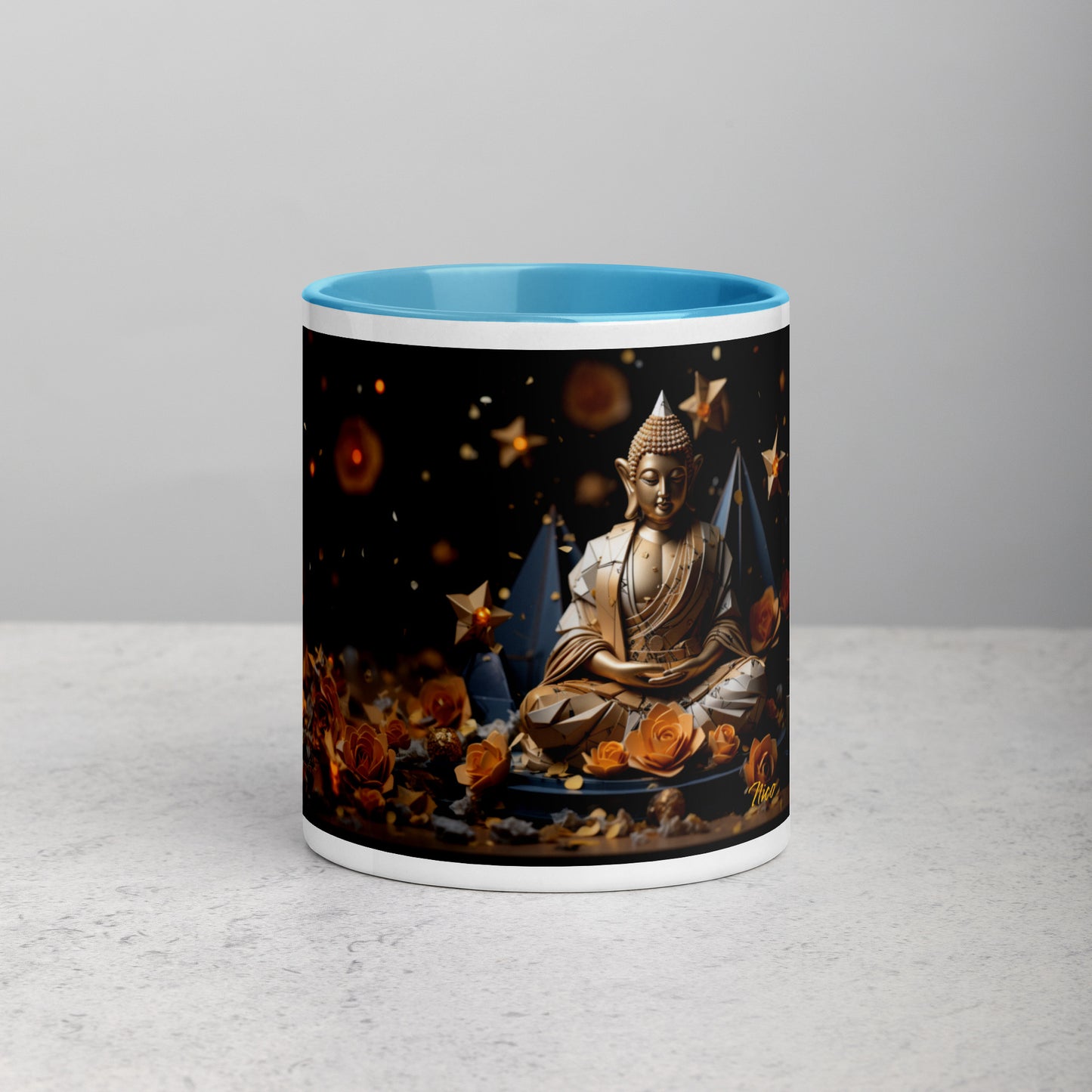 Ascending Buddha Series Print #5 - Mug with Color Inside