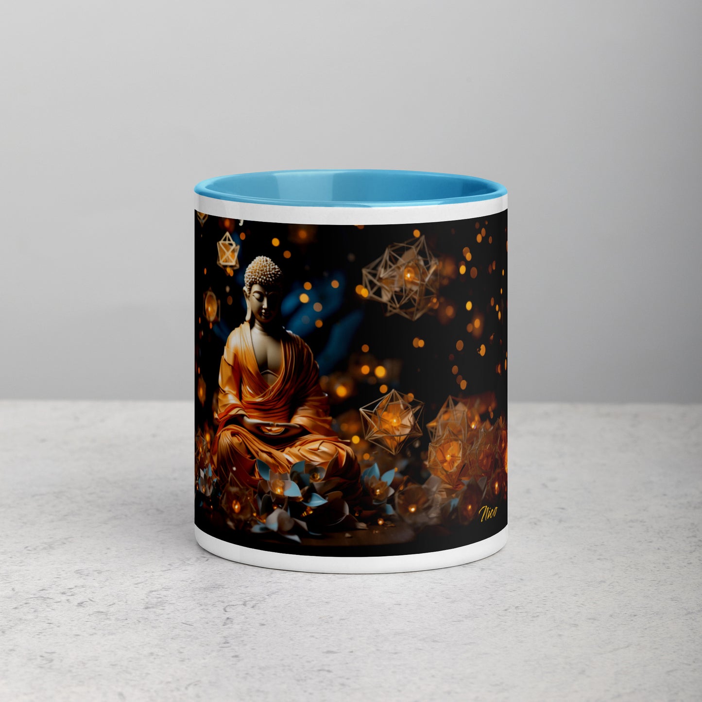 Ascending Buddha Series Print #8 - Mug with Color Inside