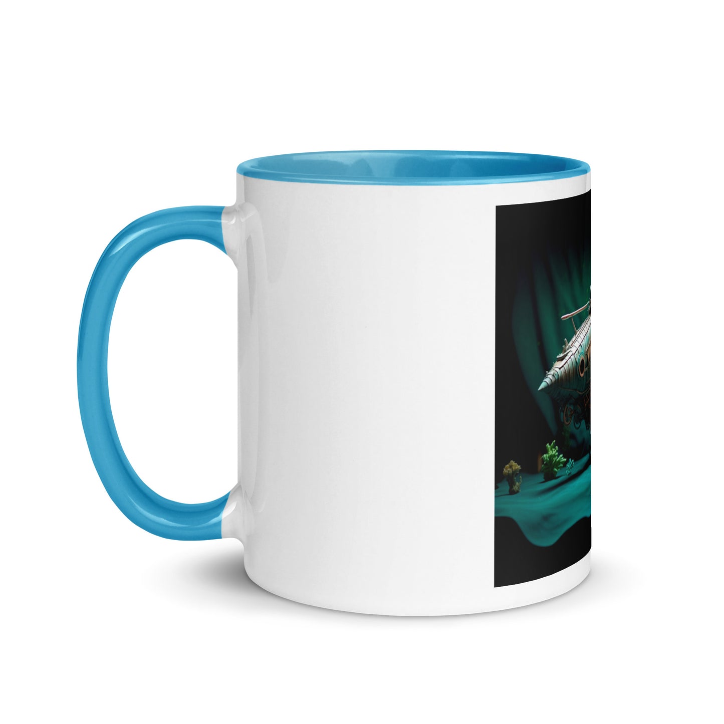 20,000 Leagues Under The Sea Series Print #2 - Mug with Color Inside