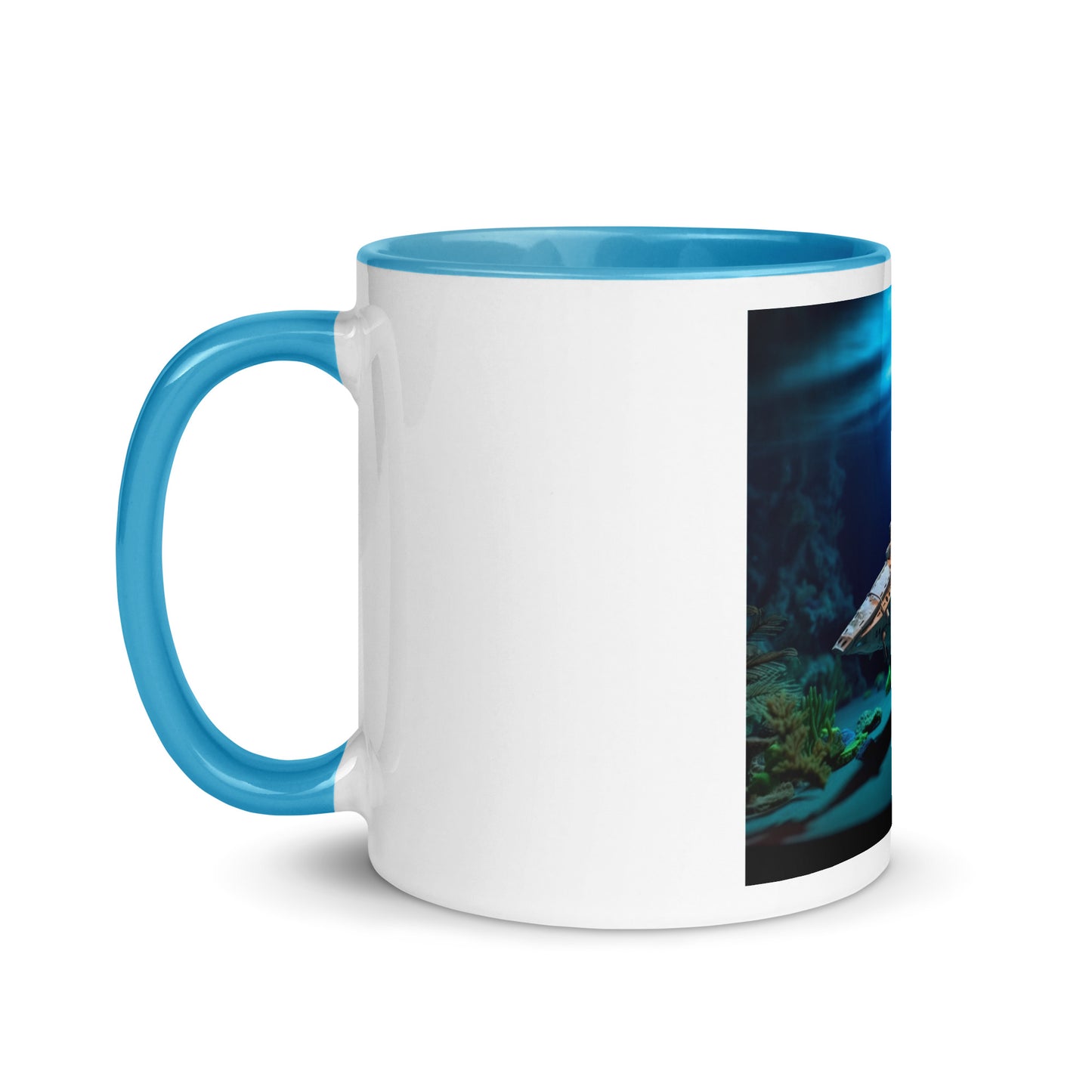 20,000 Leagues Under The Sea Series Print #3 - Mug with Color Inside