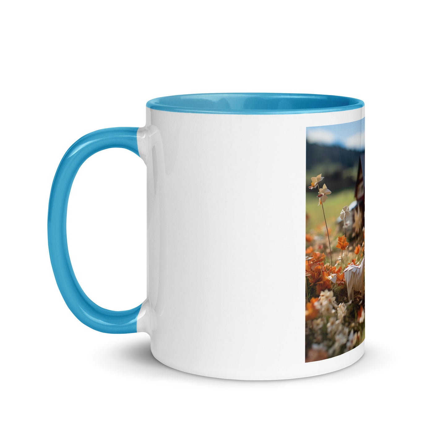 Meadow By The Farm Series Print #10 - Mug with Color Inside