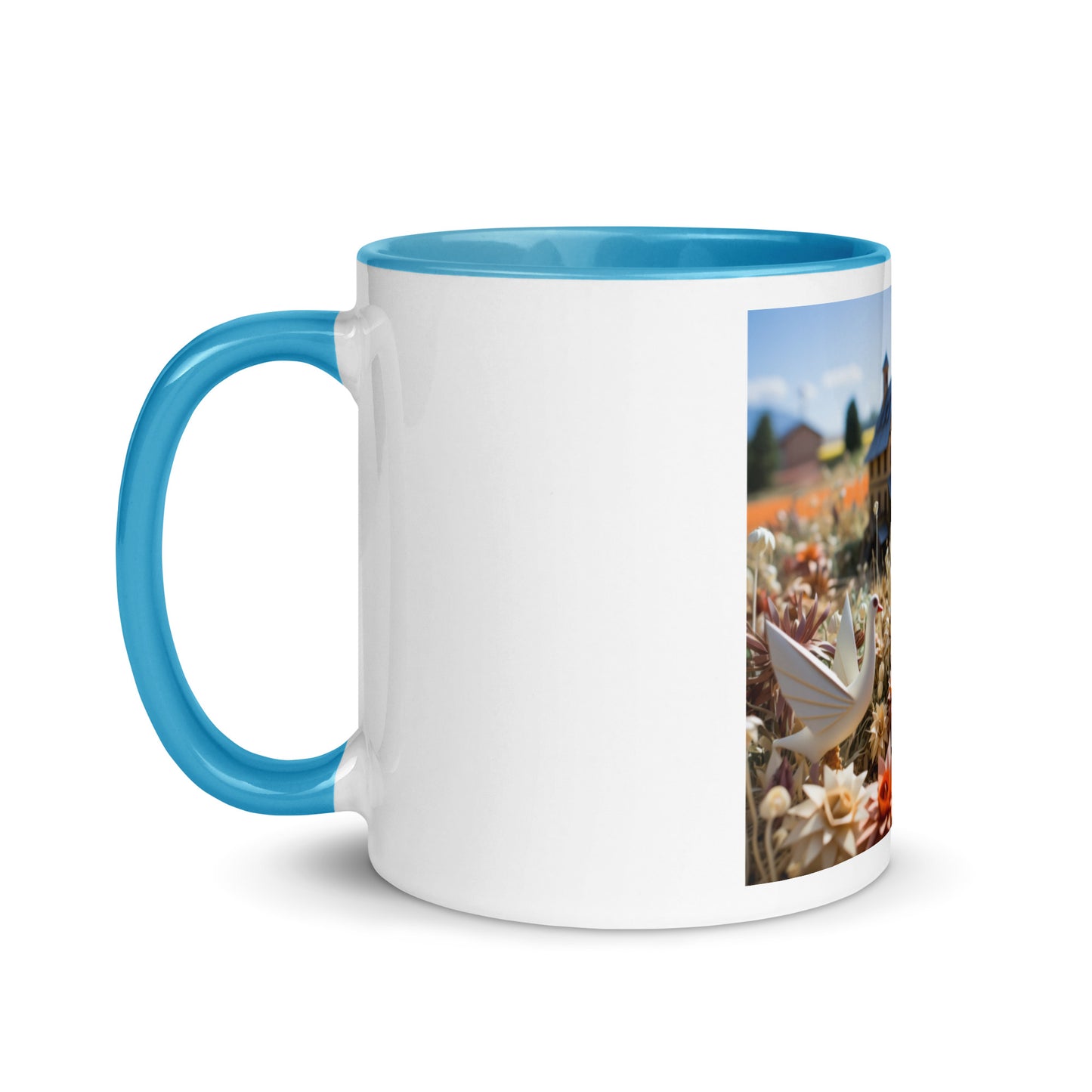 Meadow By The Farm Series Print #9 - Mug with Color Inside