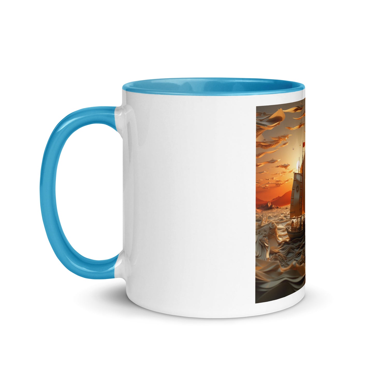 Into The Sunset Series Print #7 - Mug with Color Inside