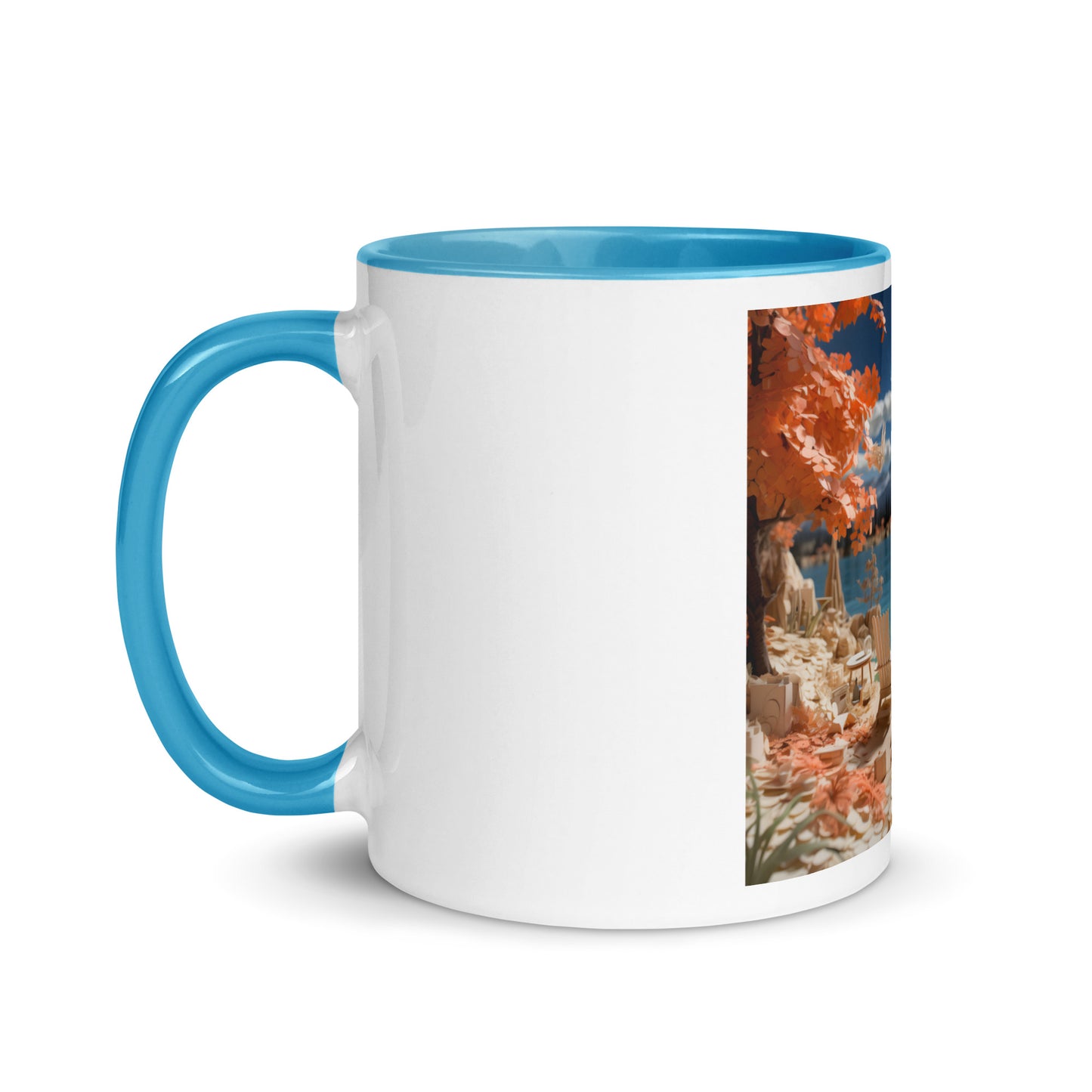 Atop The Mountain Lakeshore Series Print #10 - Mug with Color Inside