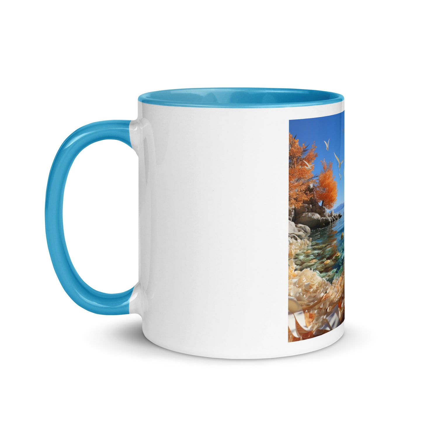 Atop The Mountain Lakeshore Series Print #9 - Mug with Color Inside