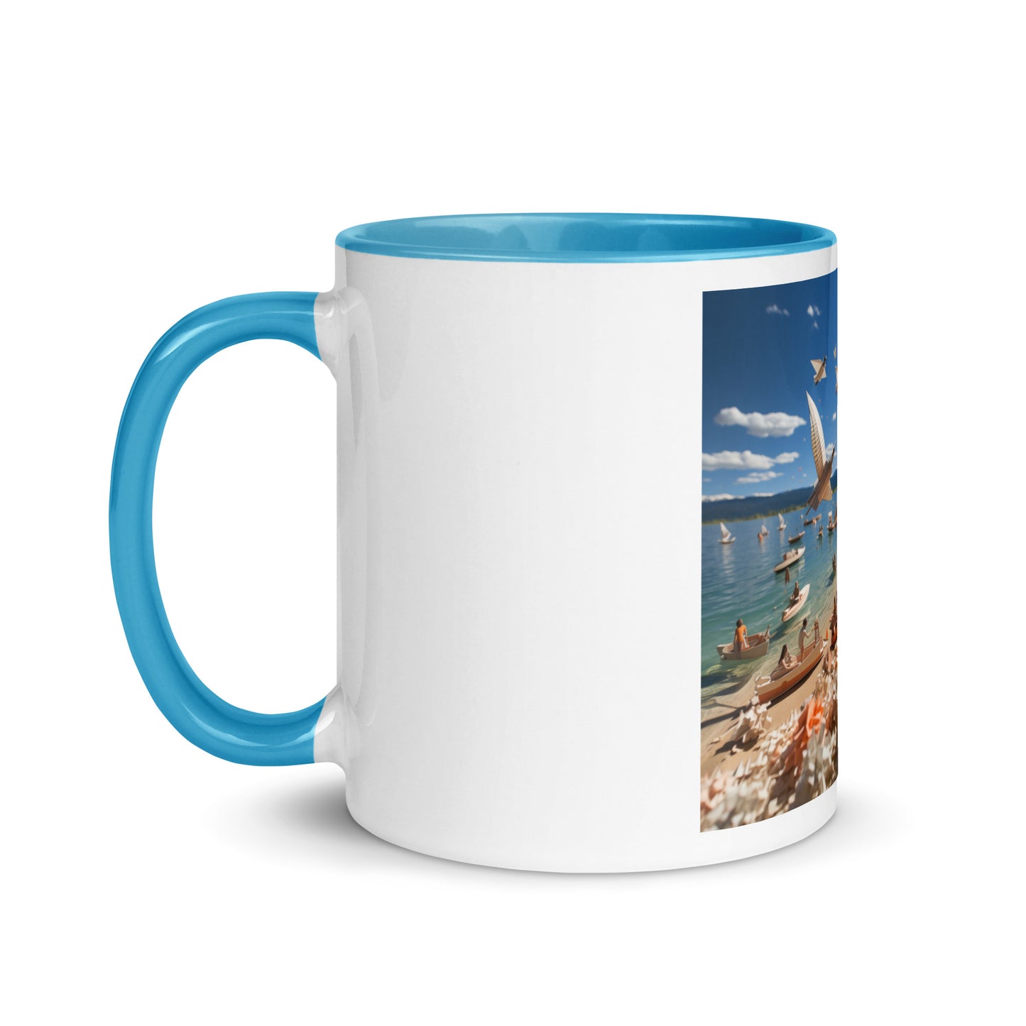 Atop The Mountain Lakeshore Series Print #6 - Mug with Color Inside