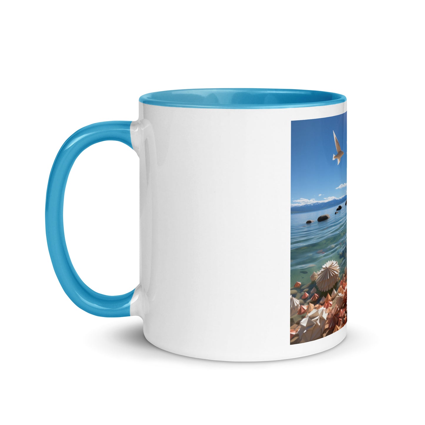 Atop The Mountain Lakeshore Series Print #3 - Mug with Color Inside