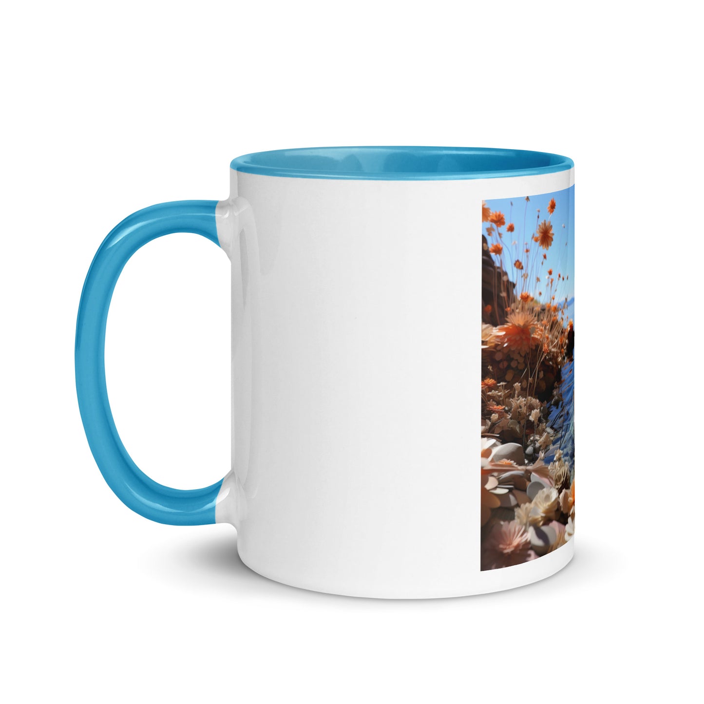 Atop The Mountain Lakeshore Series Print #4 - Mug with Color Inside