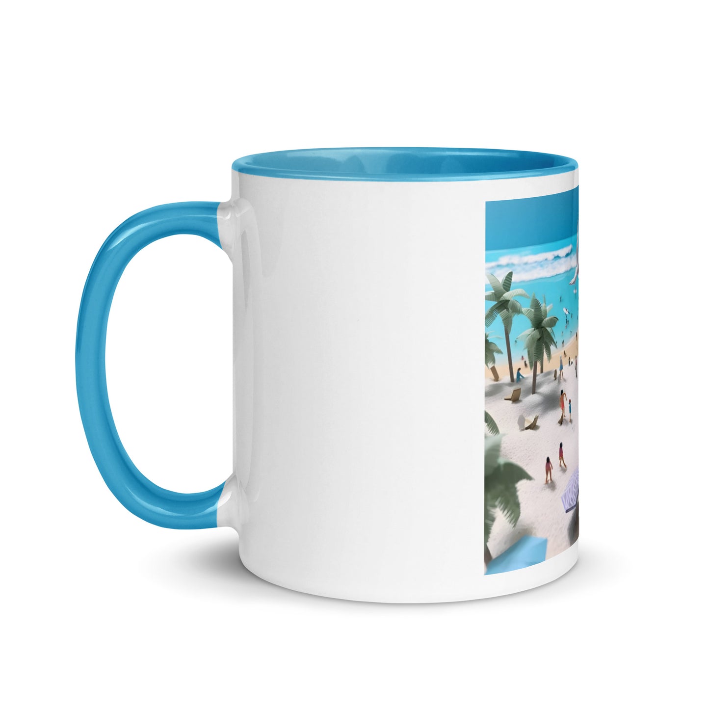 By The Seaside Series Print #5 - Mug with Color Inside