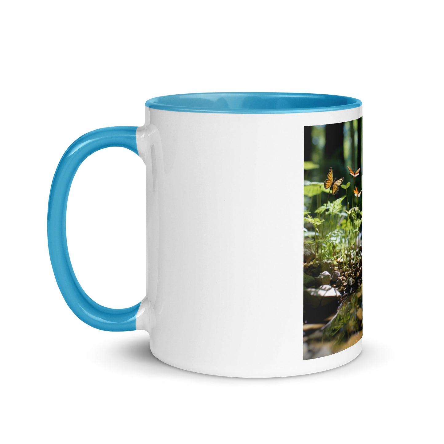 Relaxing By The Brook Series Print #9 - Mug with Color Inside