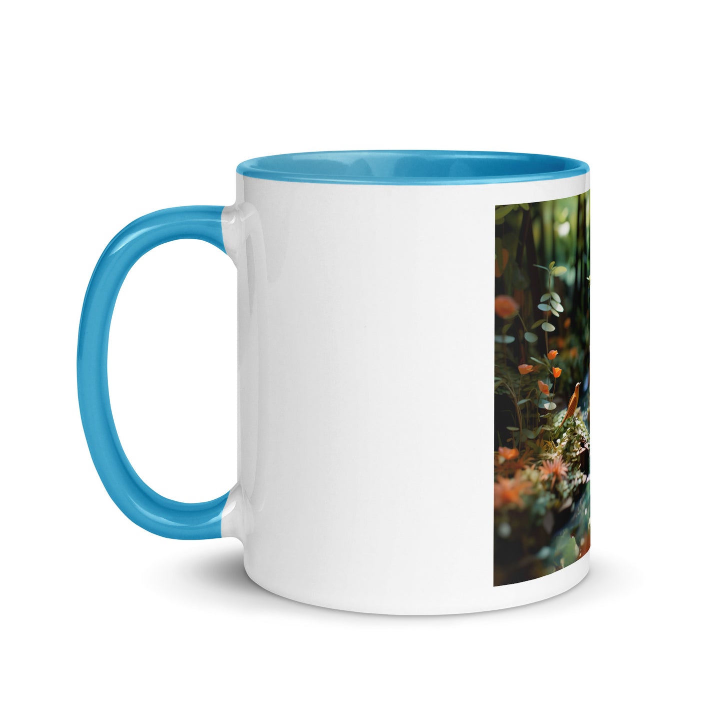 Relaxing By The Brook Series Print #6 - Mug with Color Inside