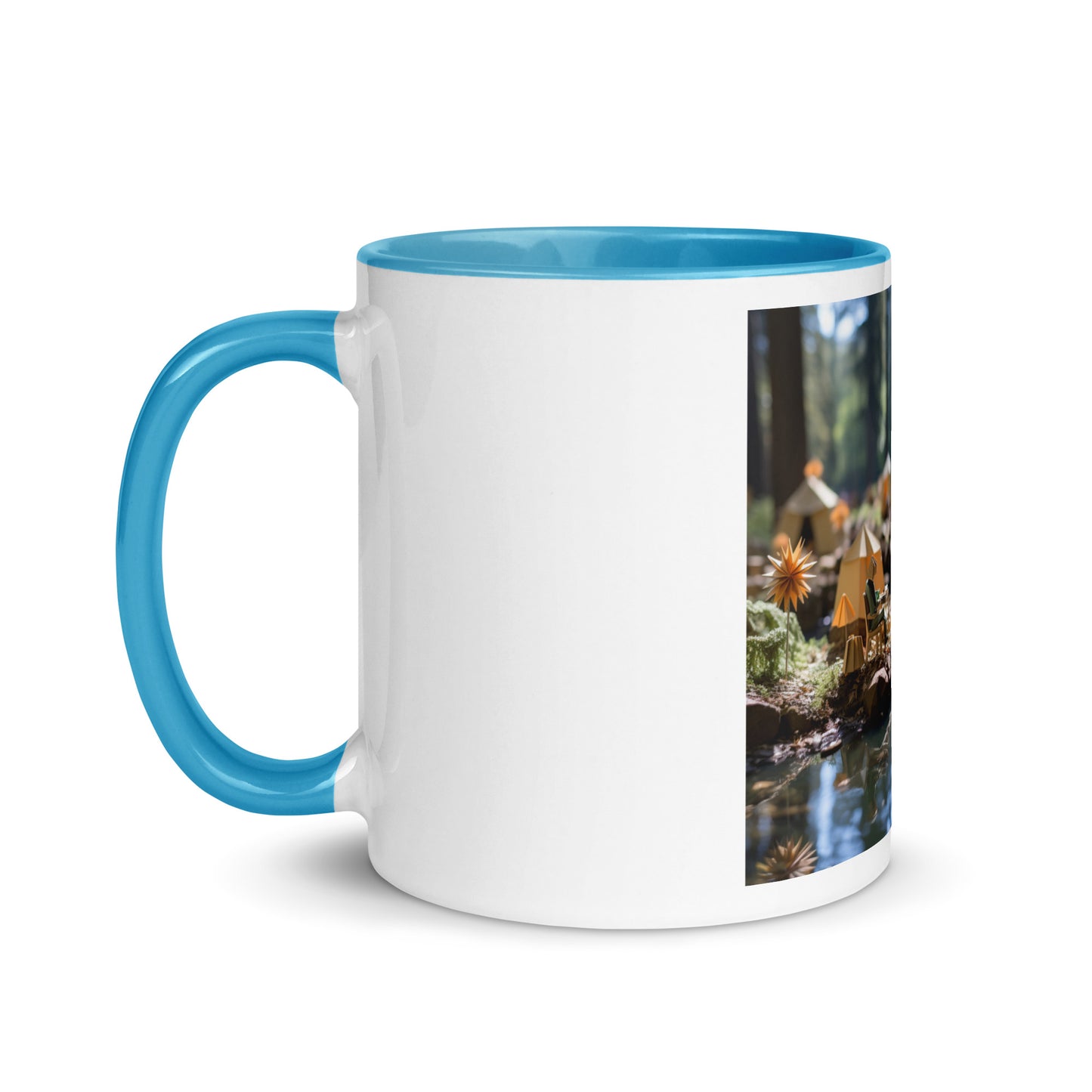 Relaxing By The Brook Series Print #4 - Mug with Color Inside