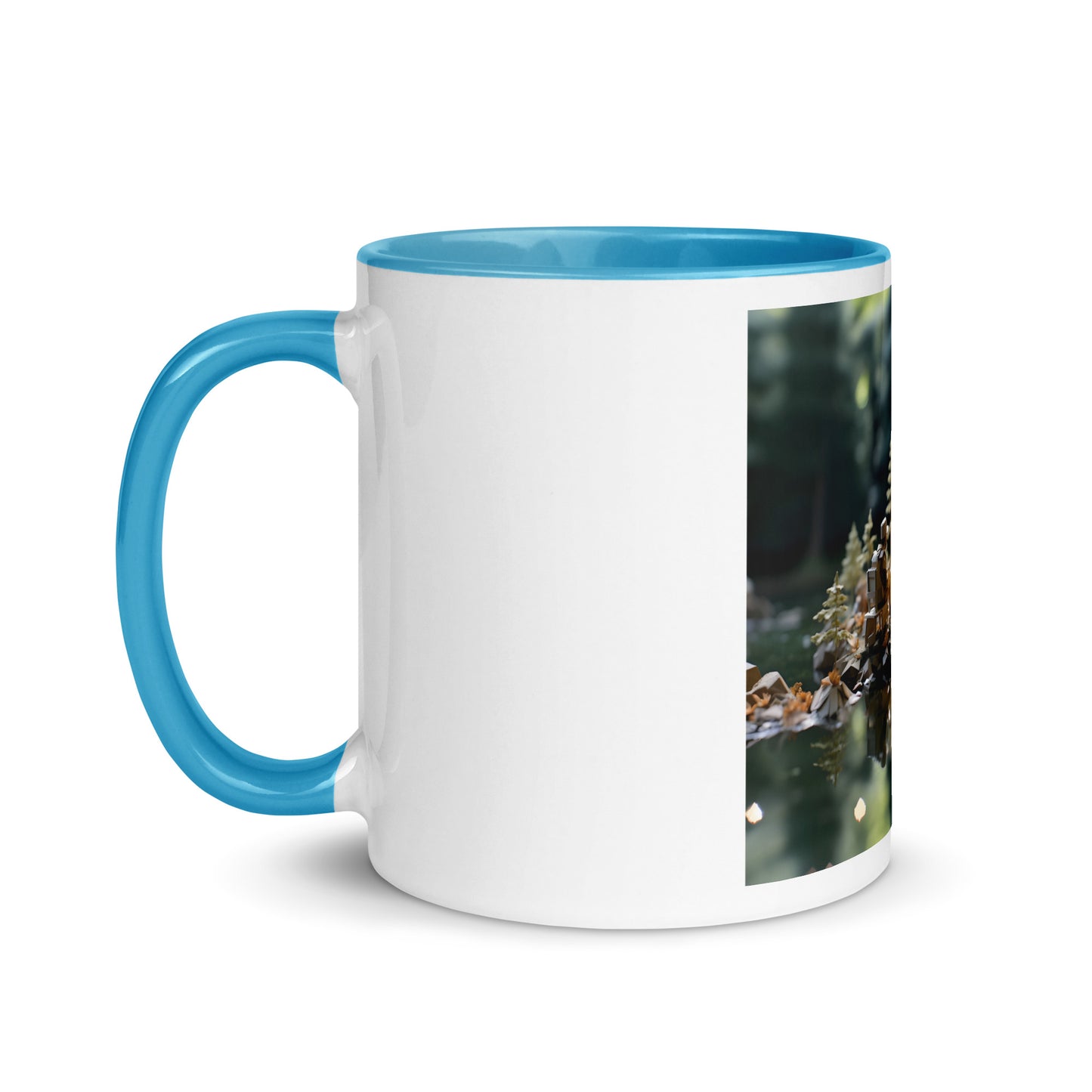 Relaxing By The Brook Series Print #10 - Mug with Color Inside