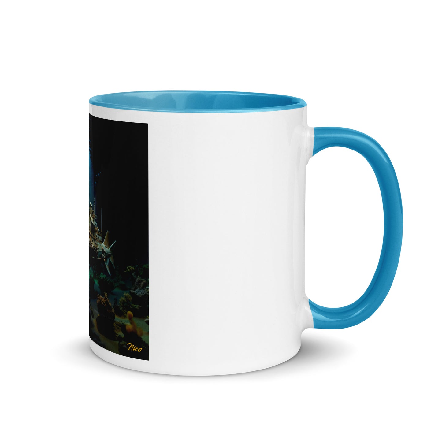 20,000 Leagues Under The Sea Series Print #7 - Mug with Color Inside