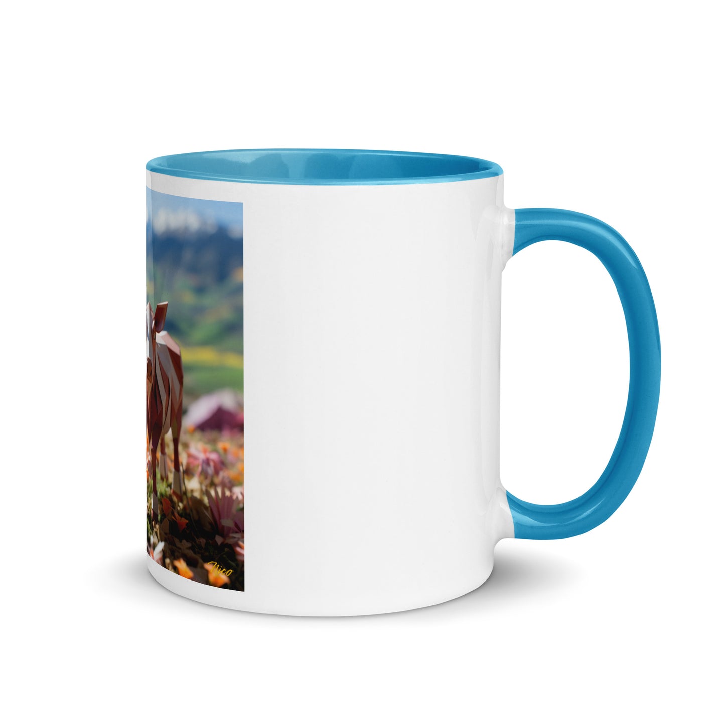 Meadow By The Farm Series Print #1 - Mug with Color Inside