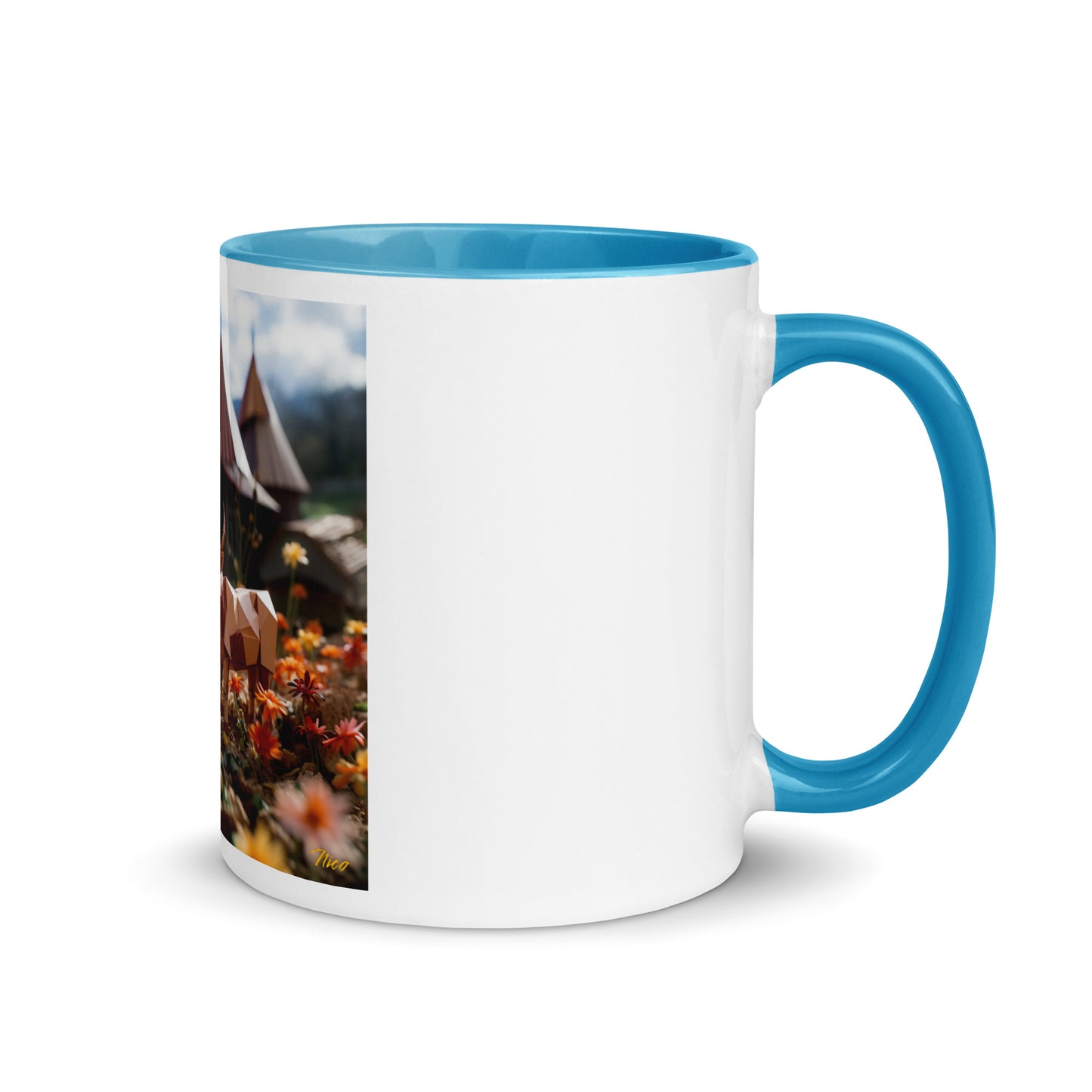 Meadow By The Farm Series Print #8 - Mug with Color Inside