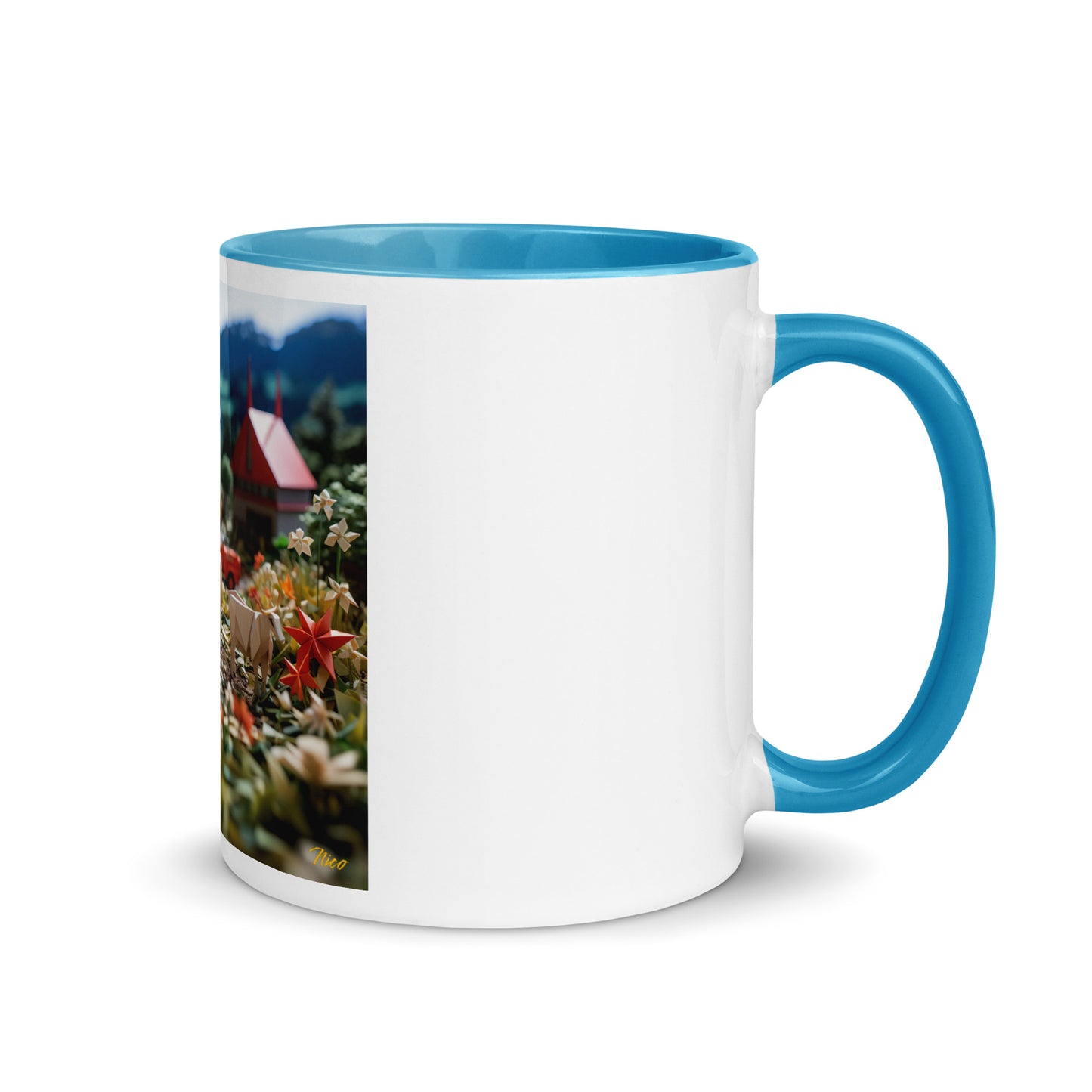 Meadow By The Farm Series Print #5 - Mug with Color Inside