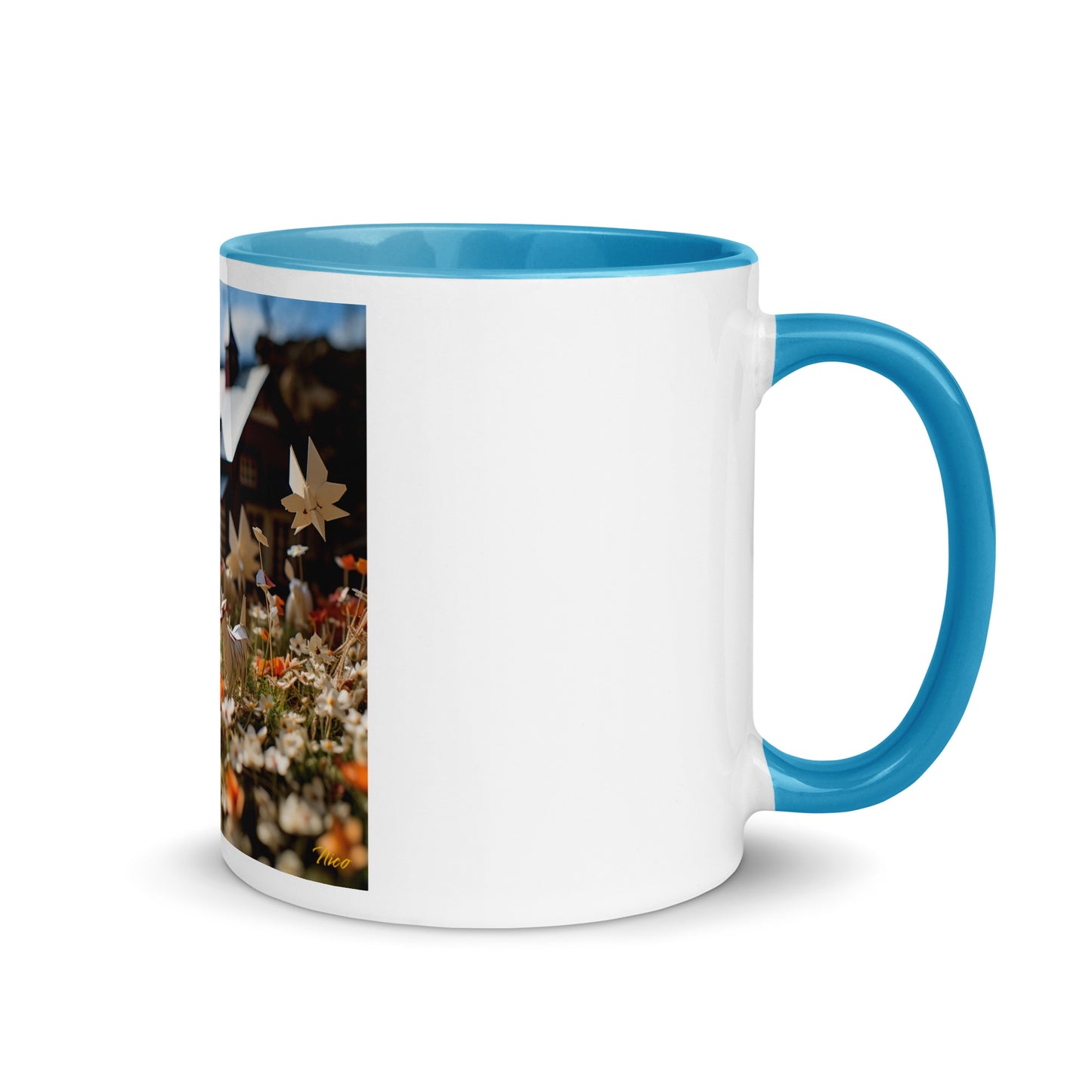 Meadow By The Farm Series Print #10 - Mug with Color Inside