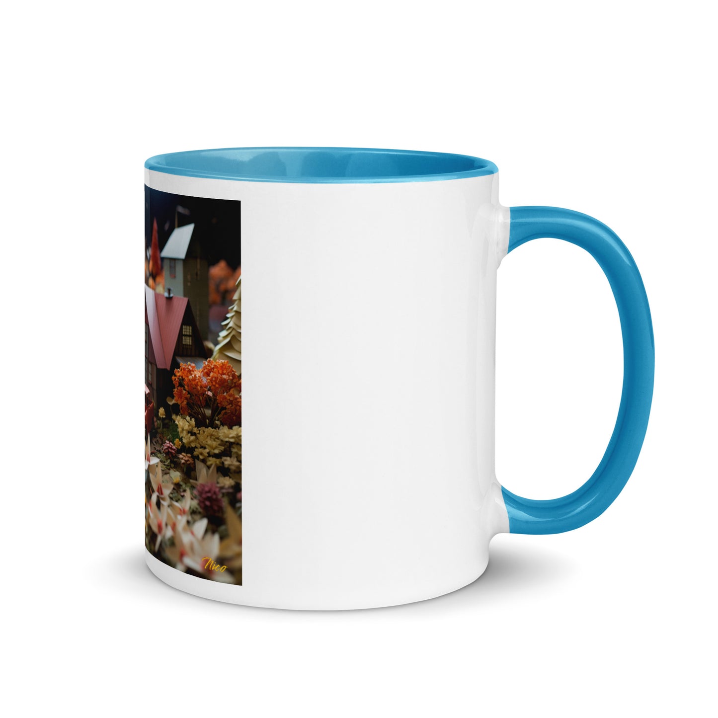 Meadow By The Farm Series Print #2 - Mug with Color Inside