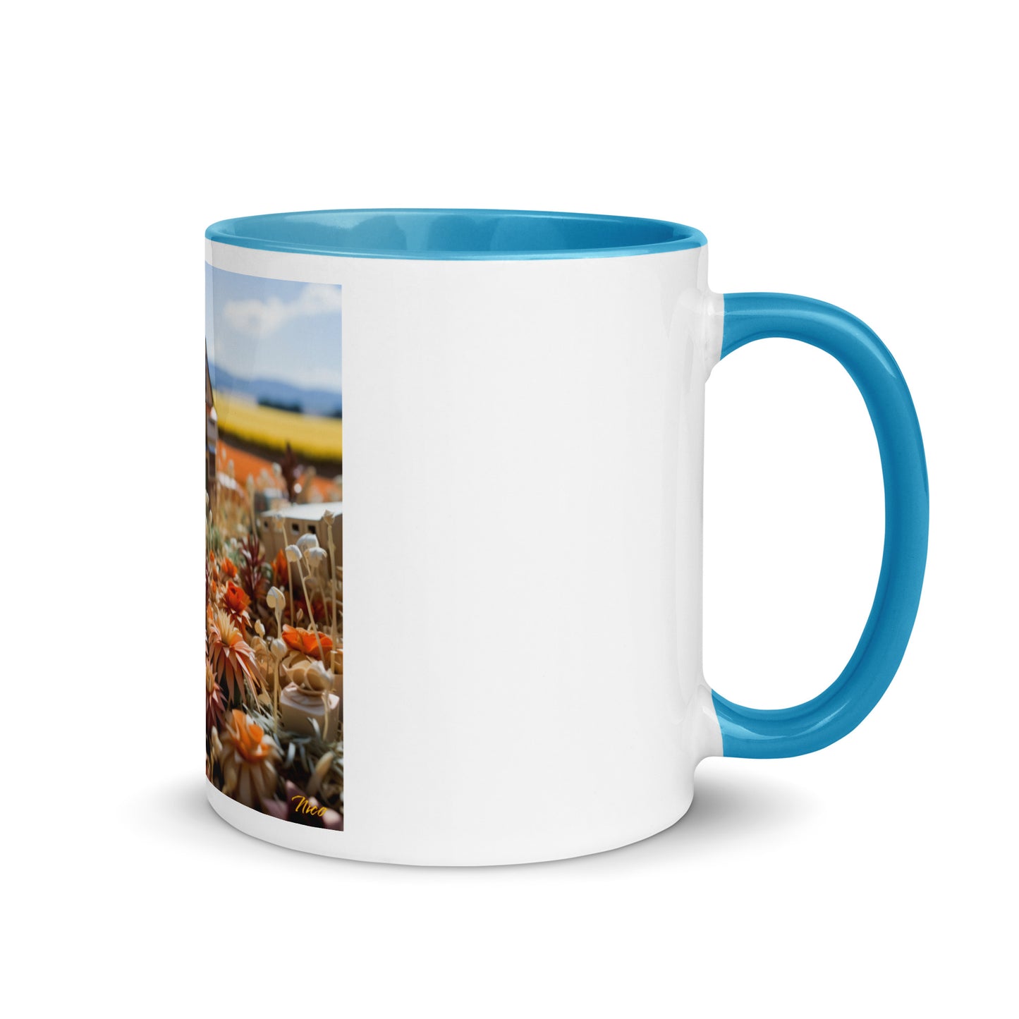 Meadow By The Farm Series Print #9 - Mug with Color Inside