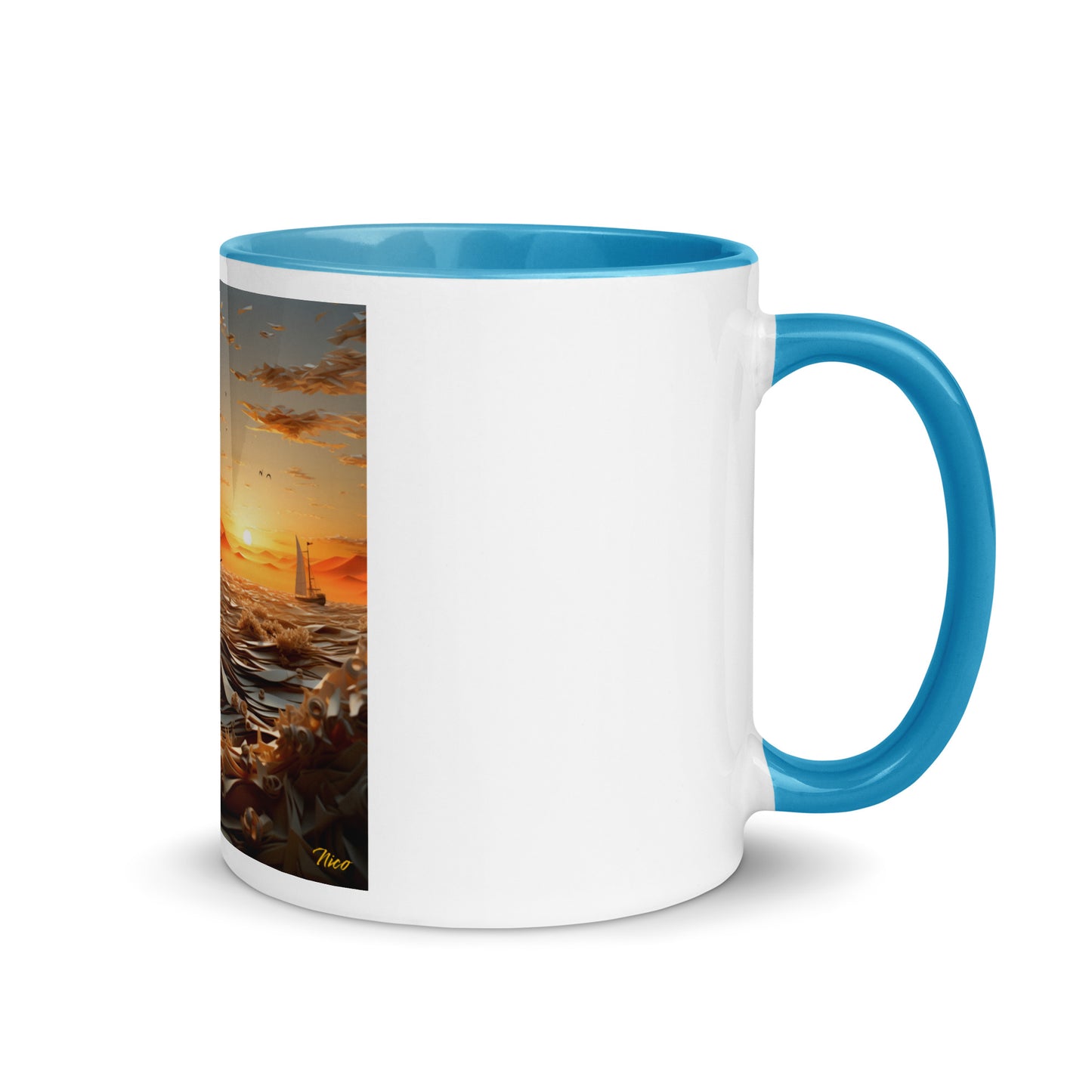 Into The Sunset Series Print #5 - Mug with Color Inside