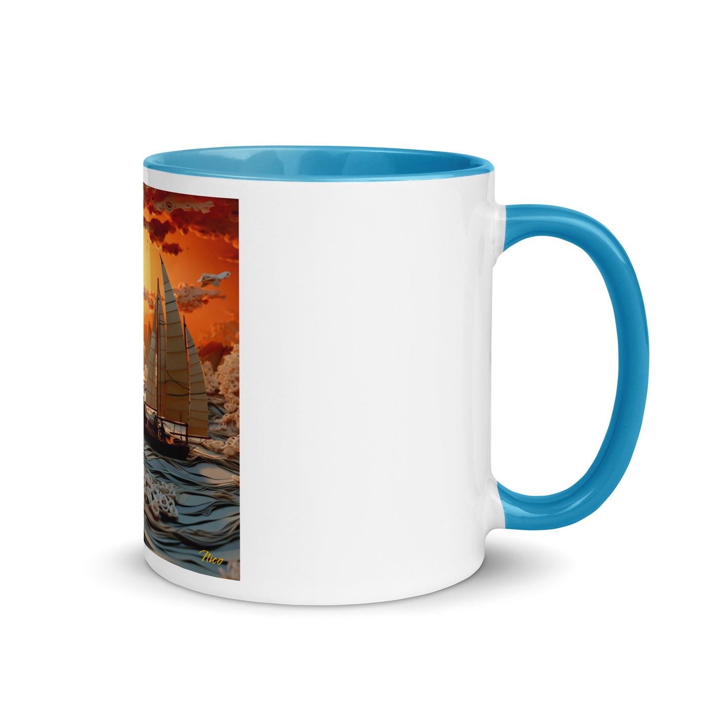 Into The Sunset Series Print #8 - Mug with Color Inside