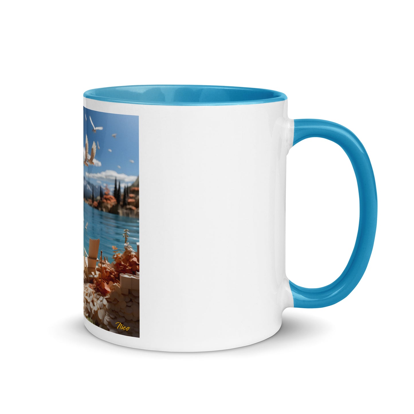 Atop The Mountain Lakeshore Series Print #10 - Mug with Color Inside