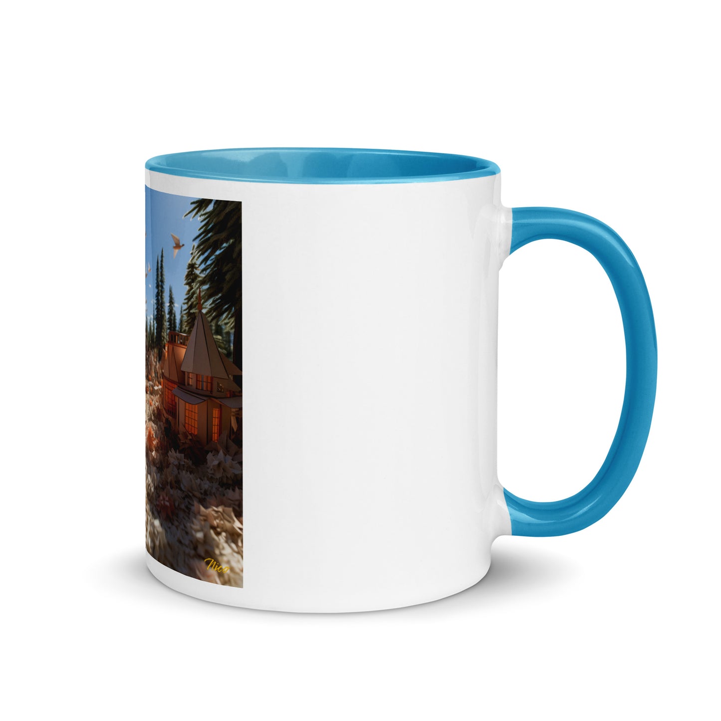 Atop The Mountain Lakeshore Series Print #6 - Mug with Color Inside