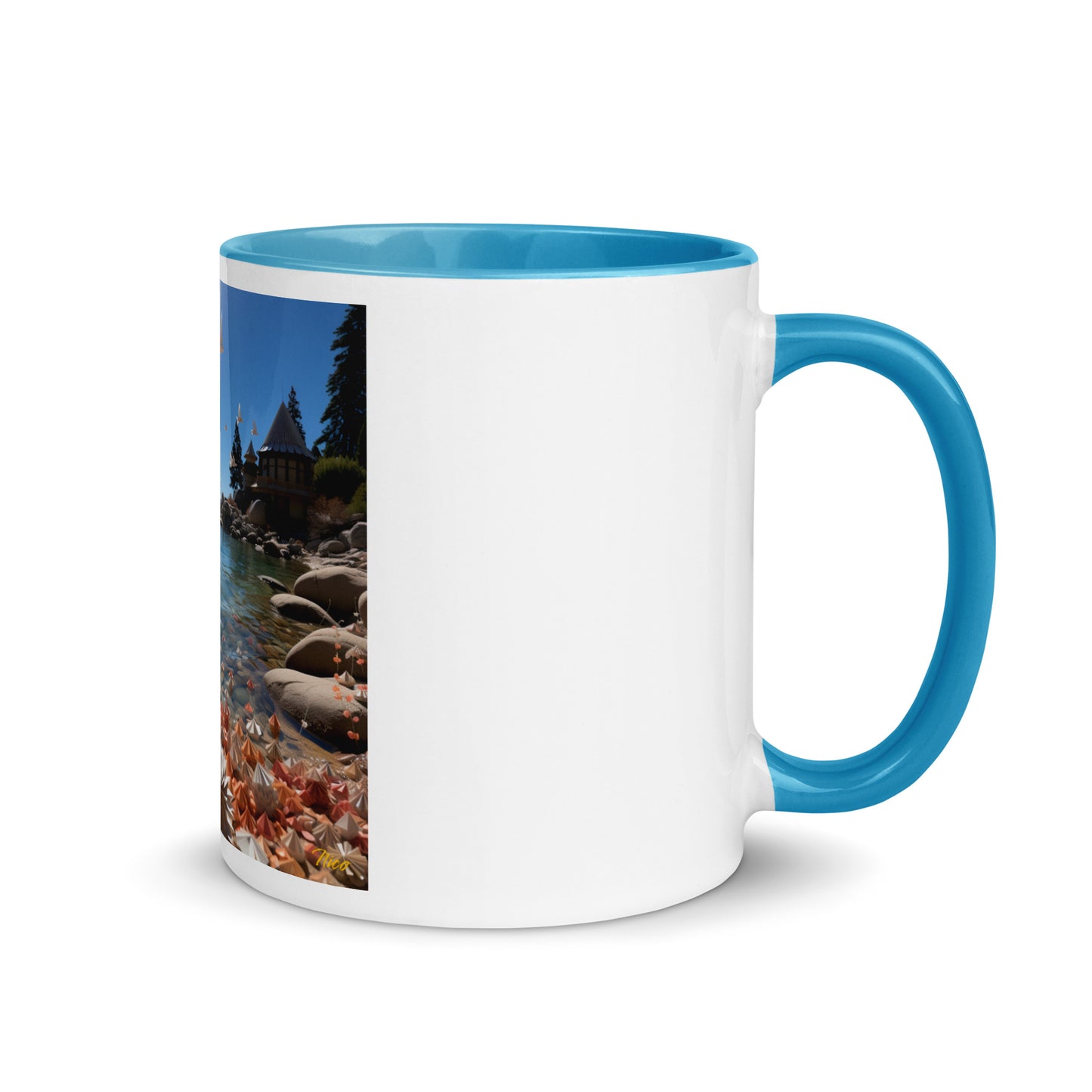 Atop The Mountain Lakeshore Series Print #3 - Mug with Color Inside