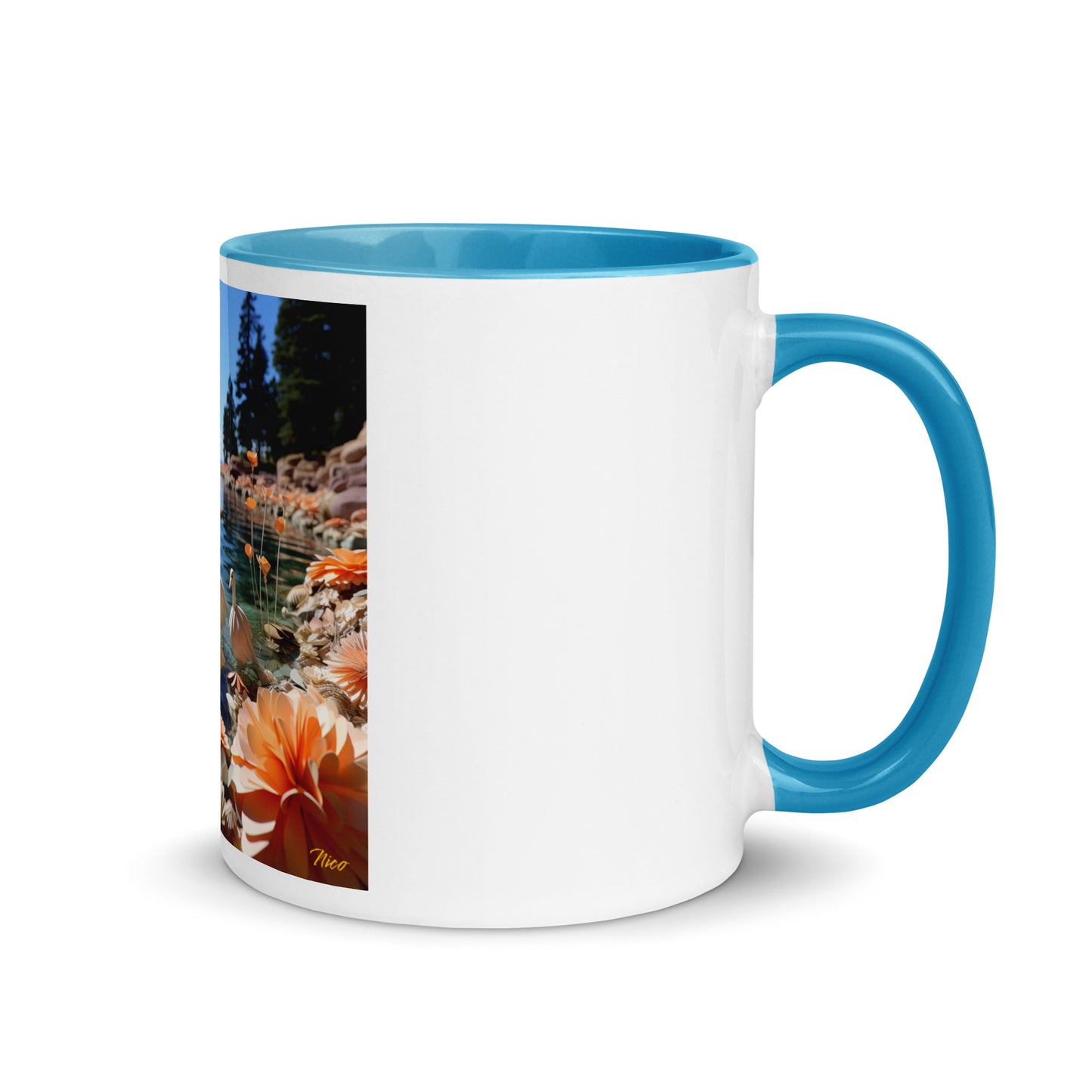 Atop The Mountain Lakeshore Series Print #4 - Mug with Color Inside