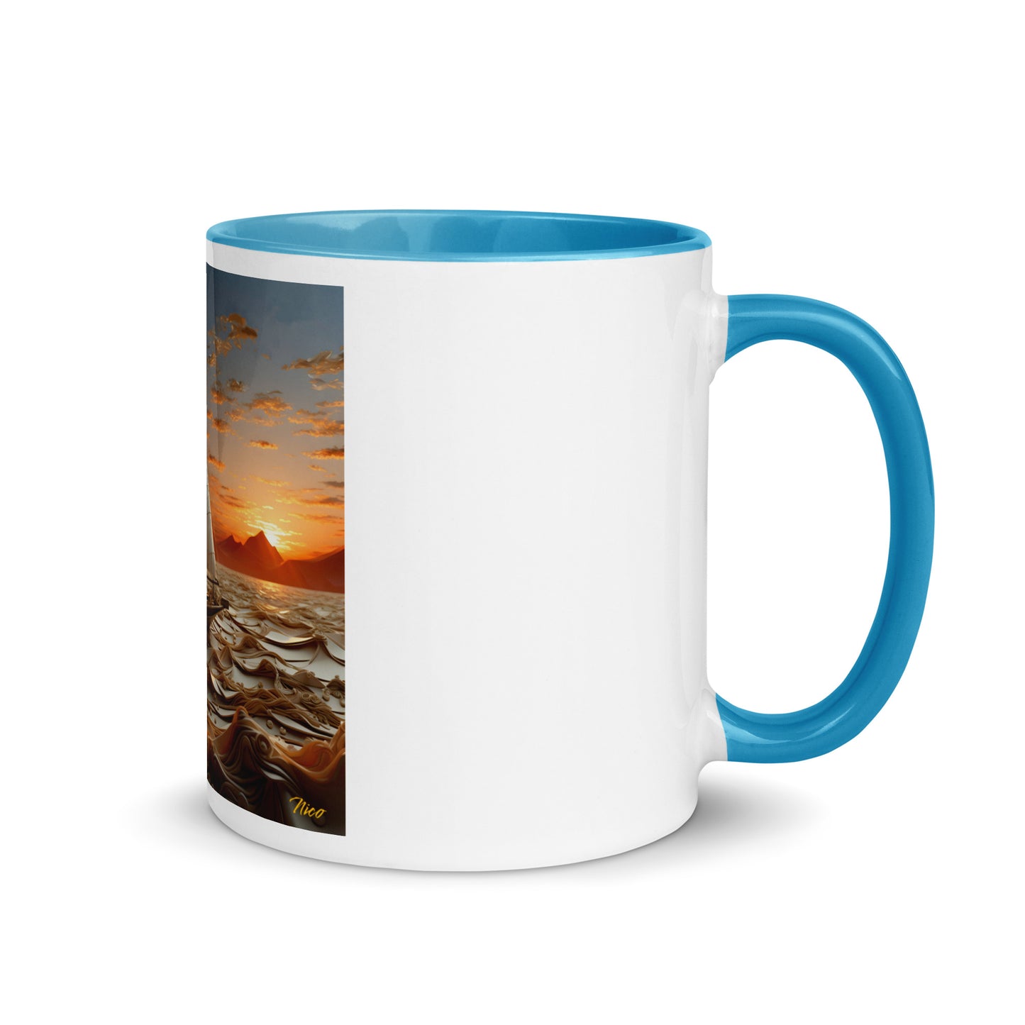 Into The Sunset Series Print #1 - Mug with Color Inside