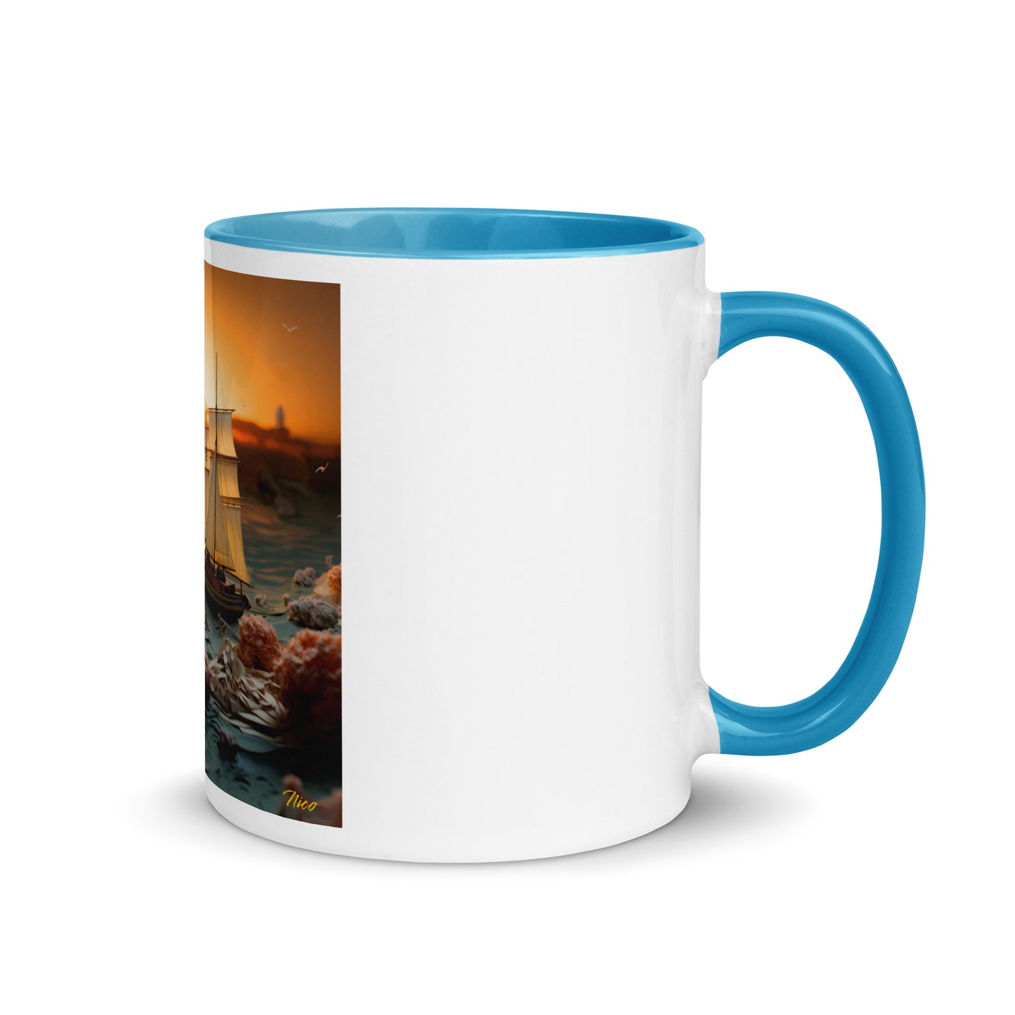 Into The Sunset Series Print #3 - Mug with Color Inside