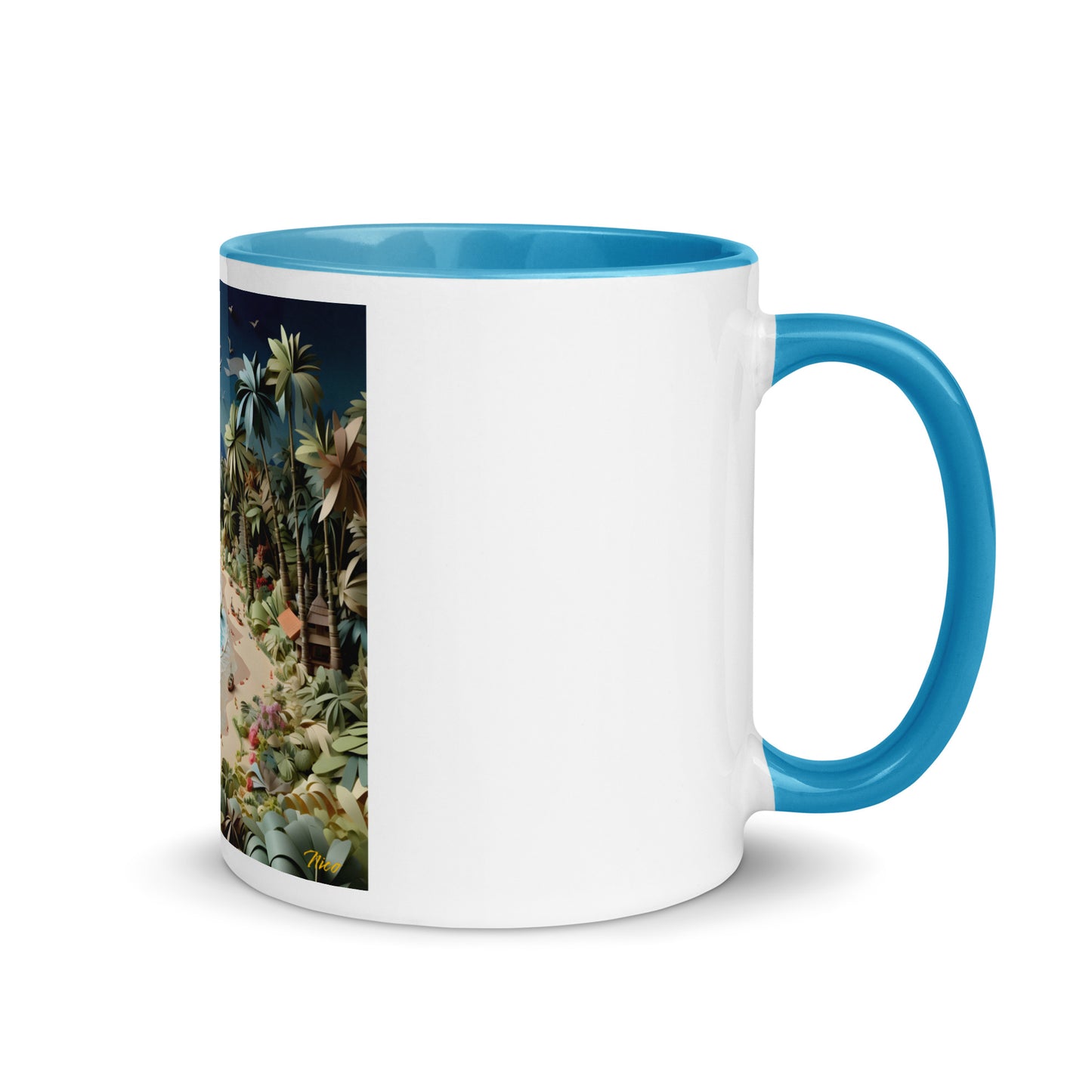 By The Seaside Series Print #8 - Mug with Color Inside