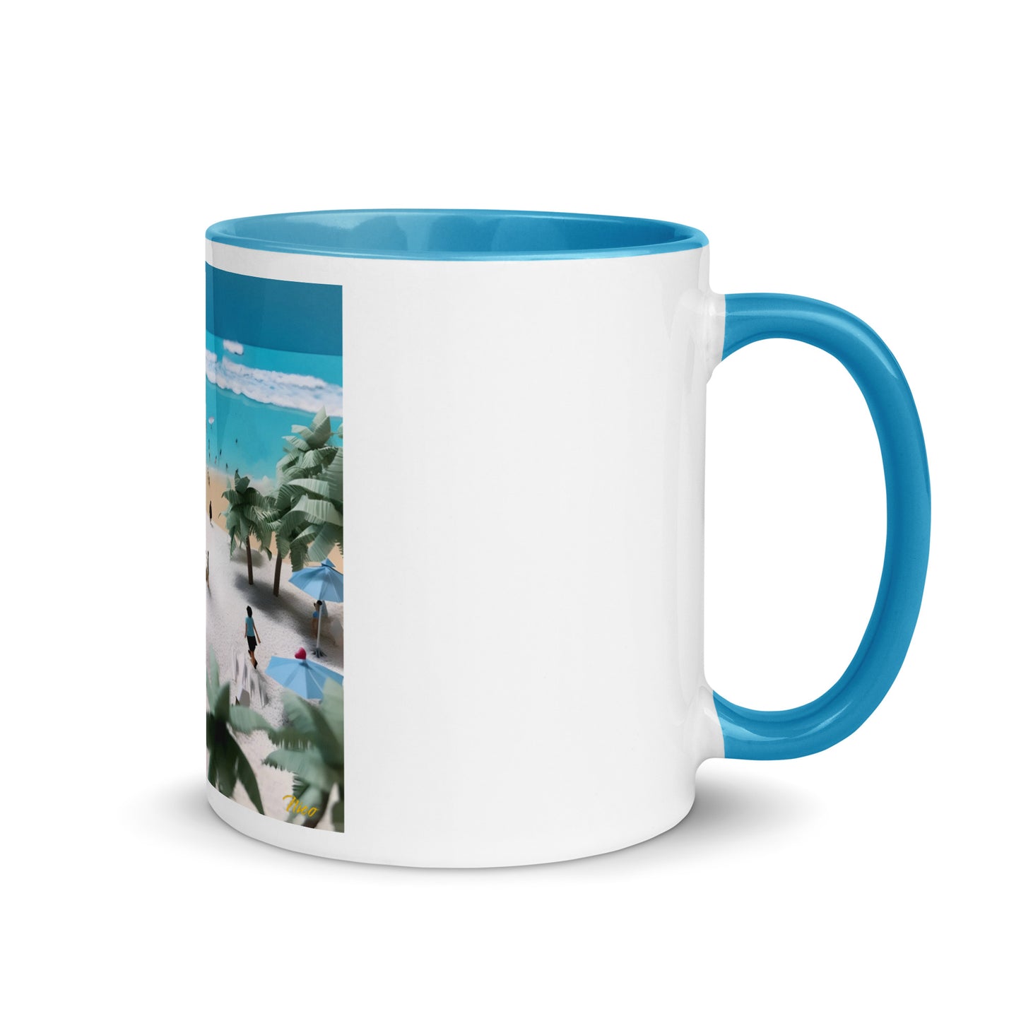 By The Seaside Series Print #5 - Mug with Color Inside