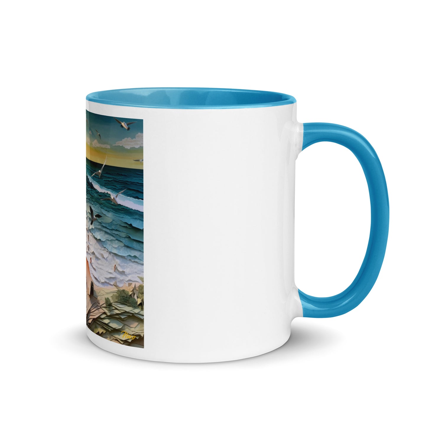 By The Seaside Series Print #6 - Mug with Color Inside